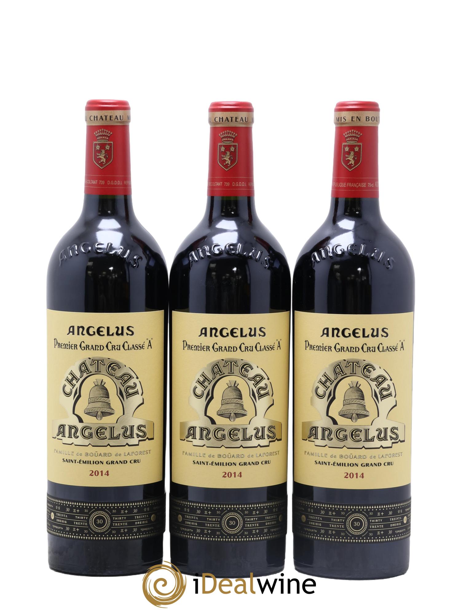 Château Angélus 1er Grand Cru Classé A 2014 - Lotto di 6 bottiglie - 3