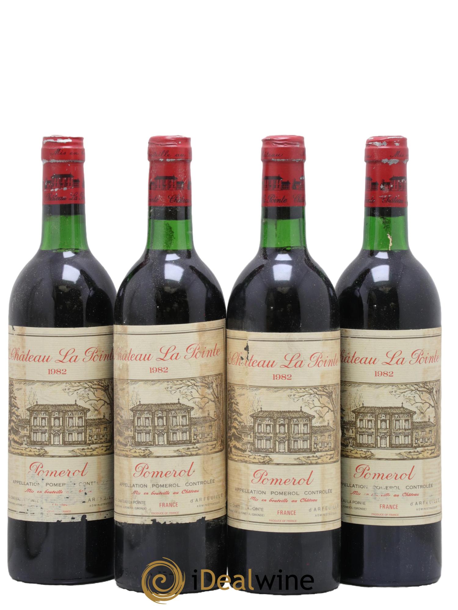 Château la Pointe 1982 - Lot de 4 bouteilles - 0