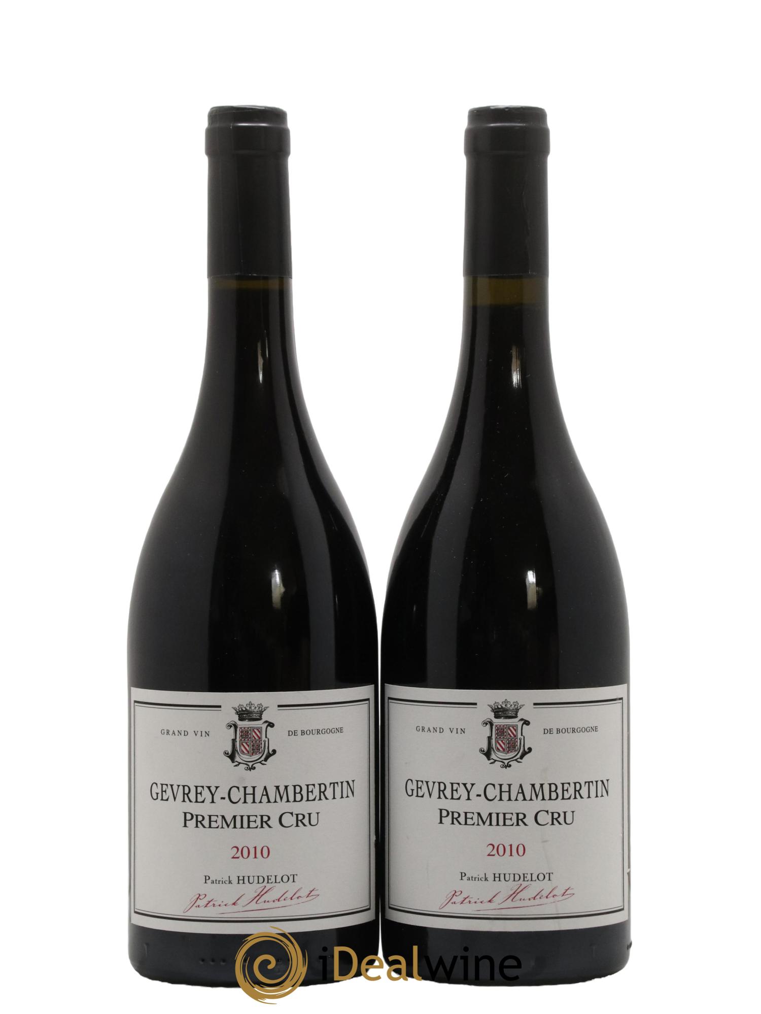 Gevrey-Chambertin 1er Cru Patrick Hudelot 2010 - Lot de 2 bouteilles - 0