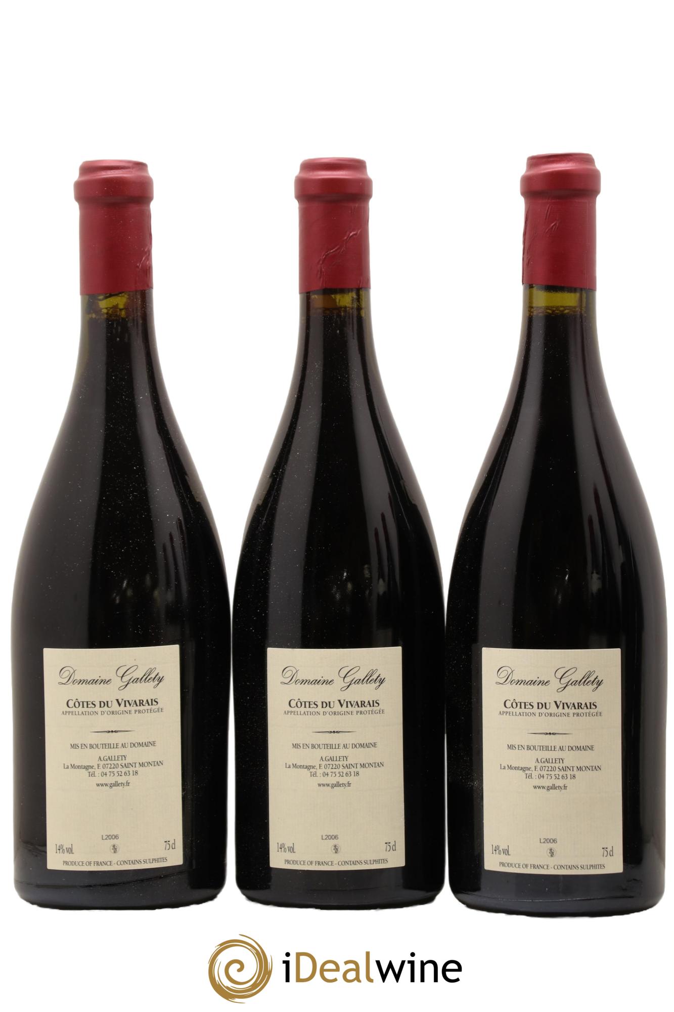 Côtes du Vivarais Clos Latin Gallety (Domaine) 2016 - Lot of 6 bottles - 2