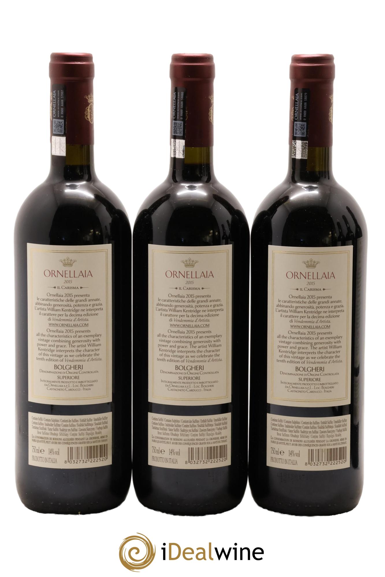 Bolgheri DOC Superiore Ornellaia Tenuta Dell'Ornellaia - Frescobaldi 2015 - Lotto di 6 bottiglie - 4
