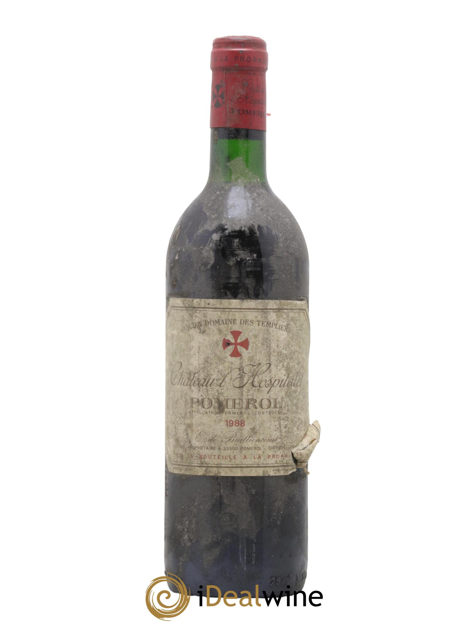 Pomerol Château L Hospitalet 1988 - Lot de 1 bouteille - 0