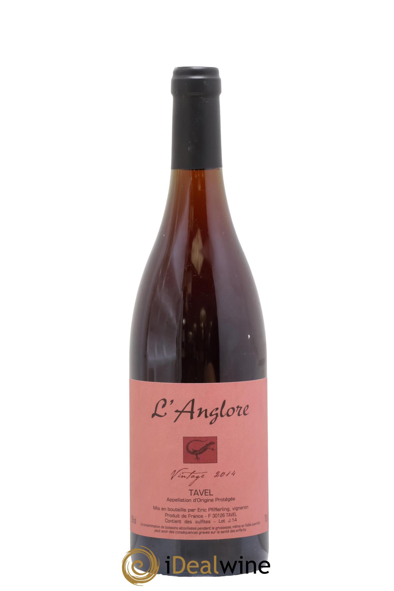 Tavel Vintage L'Anglore 2014 - Lotto di 1 bottiglia - 0