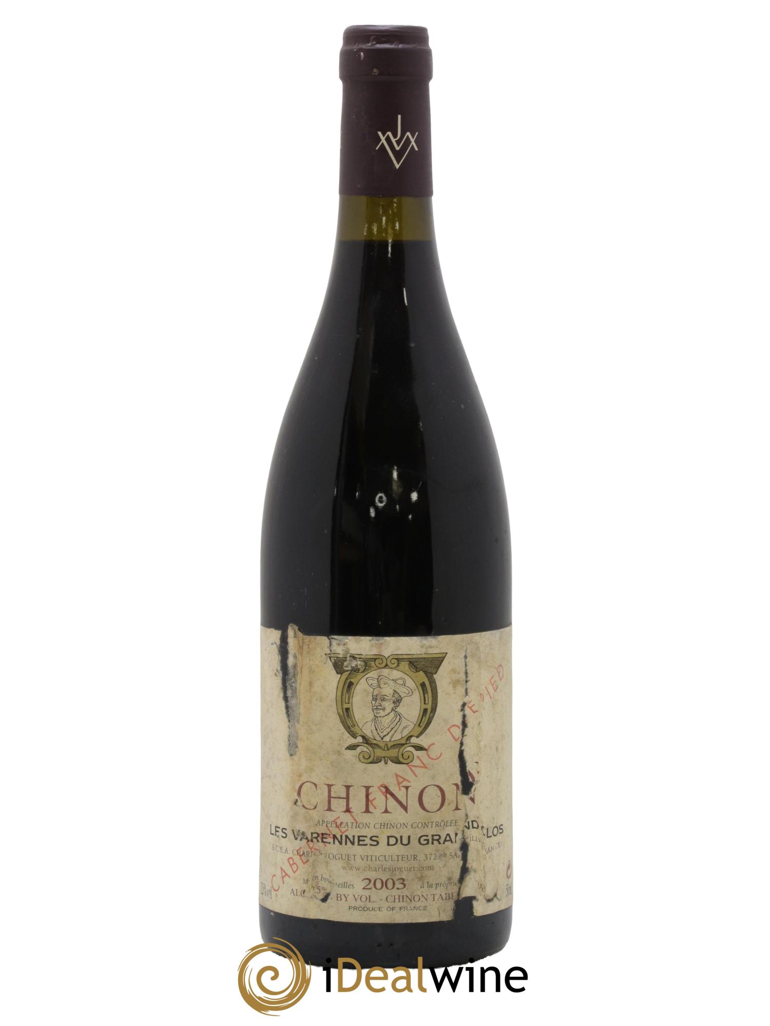 Chinon Les Varennes du Grand Clos Franc de Pied Charles Joguet (Domaine) 2003 - Lot de 1 bouteille - 0