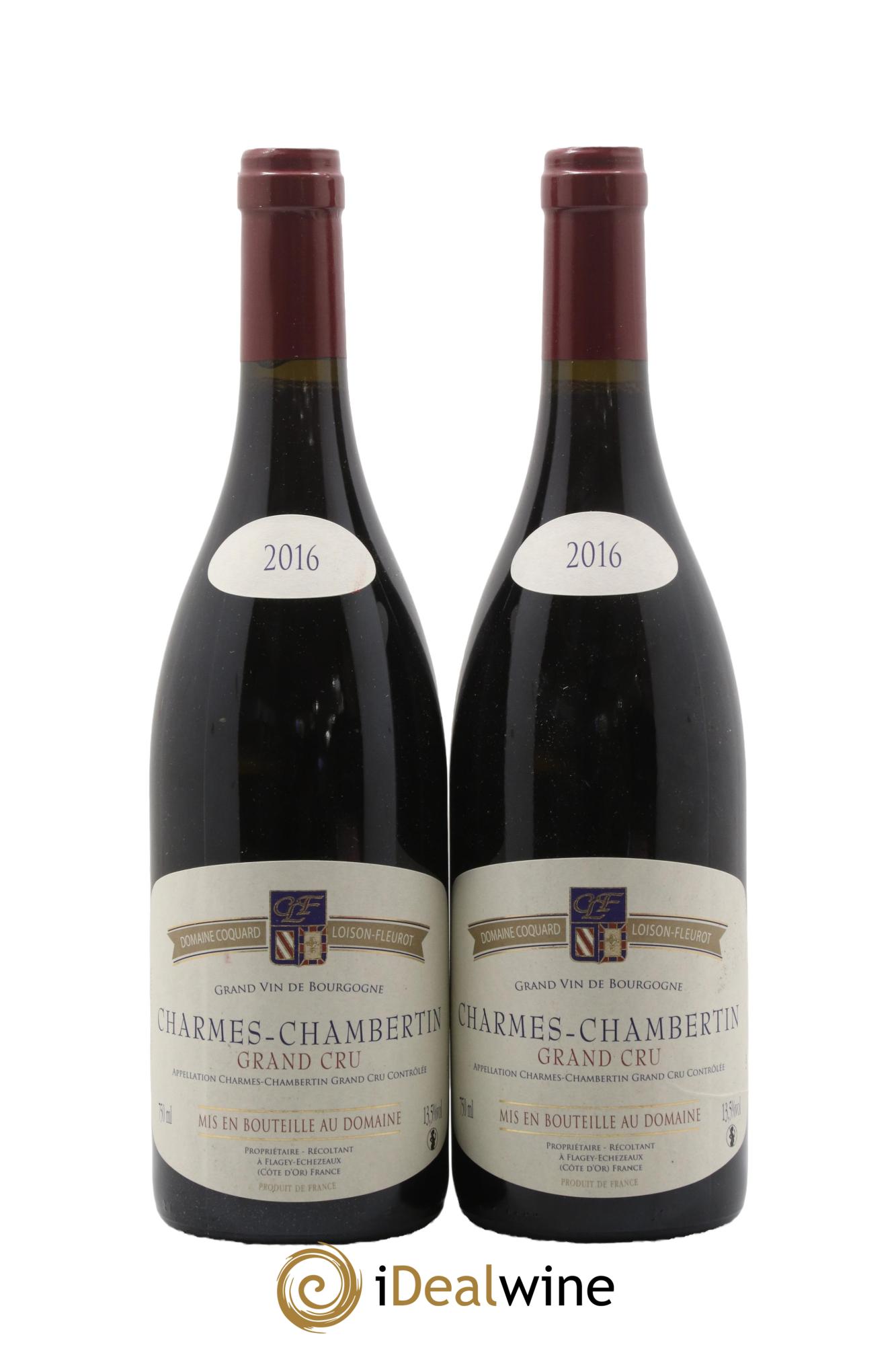 Charmes-Chambertin Grand Cru Coquard Loison-Fleurot 2016 - Lotto di 2 bottiglie - 0