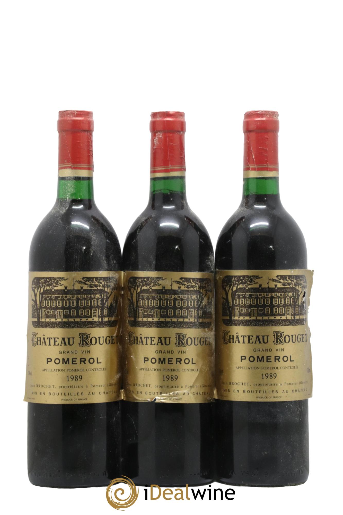 Château Rouget 1989 - Lot of 12 bottles - 2