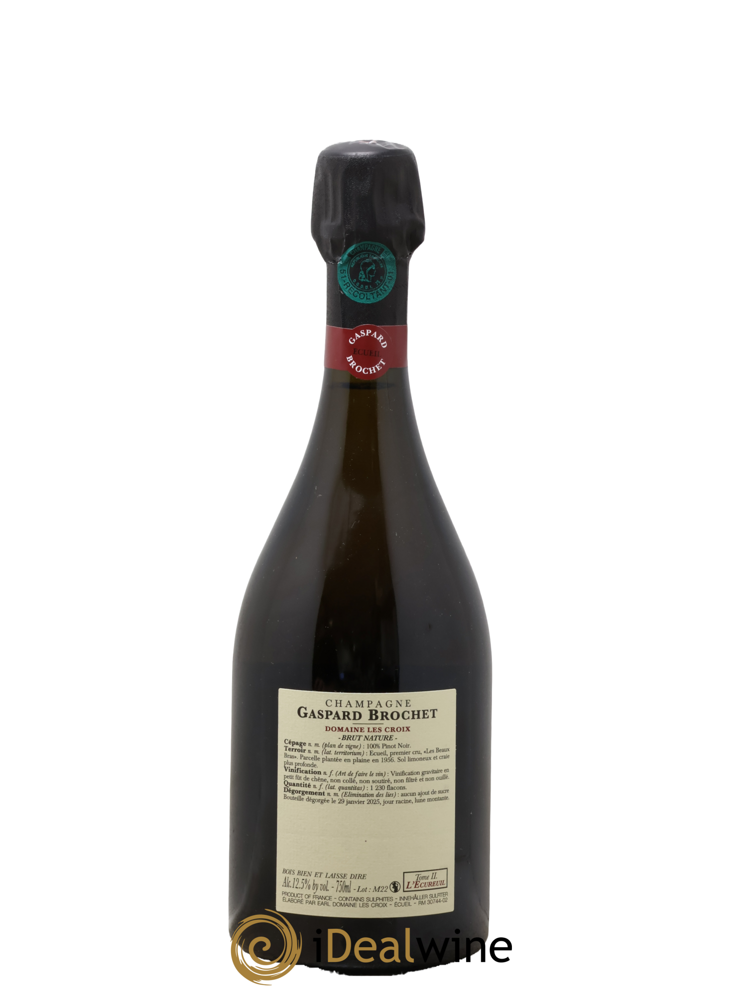 Champagne L'Ecureuil Tome II Maison Gaspard Brochet - Lot de 1 bouteille - 1