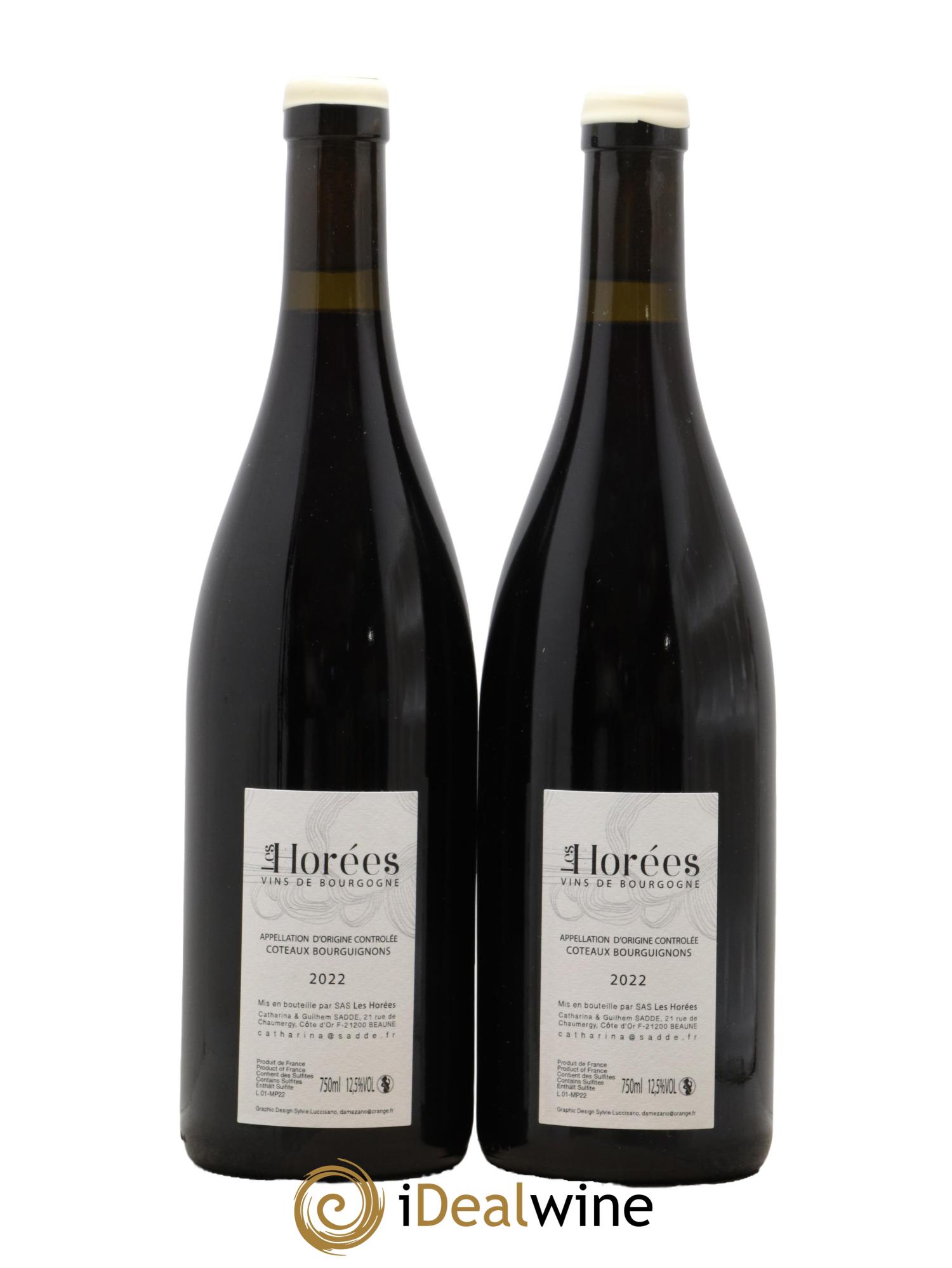 Côteaux Bourguignons Mon Poulain Les Horées 2022 - Lot of 2 bottles - 1