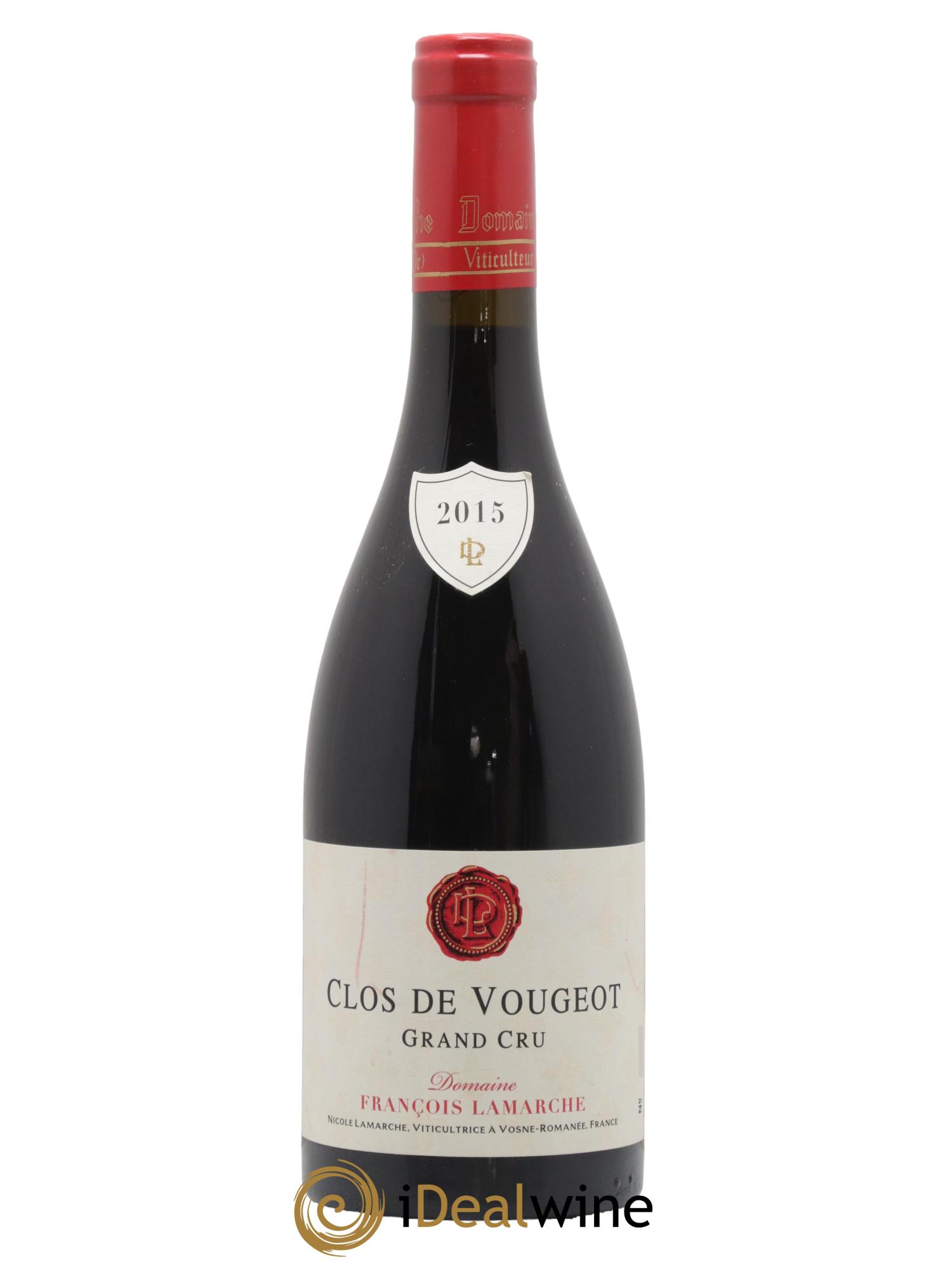 Clos de Vougeot Grand Cru Lamarche (Domaine) 2015 - Lot de 1 bouteille - 0
