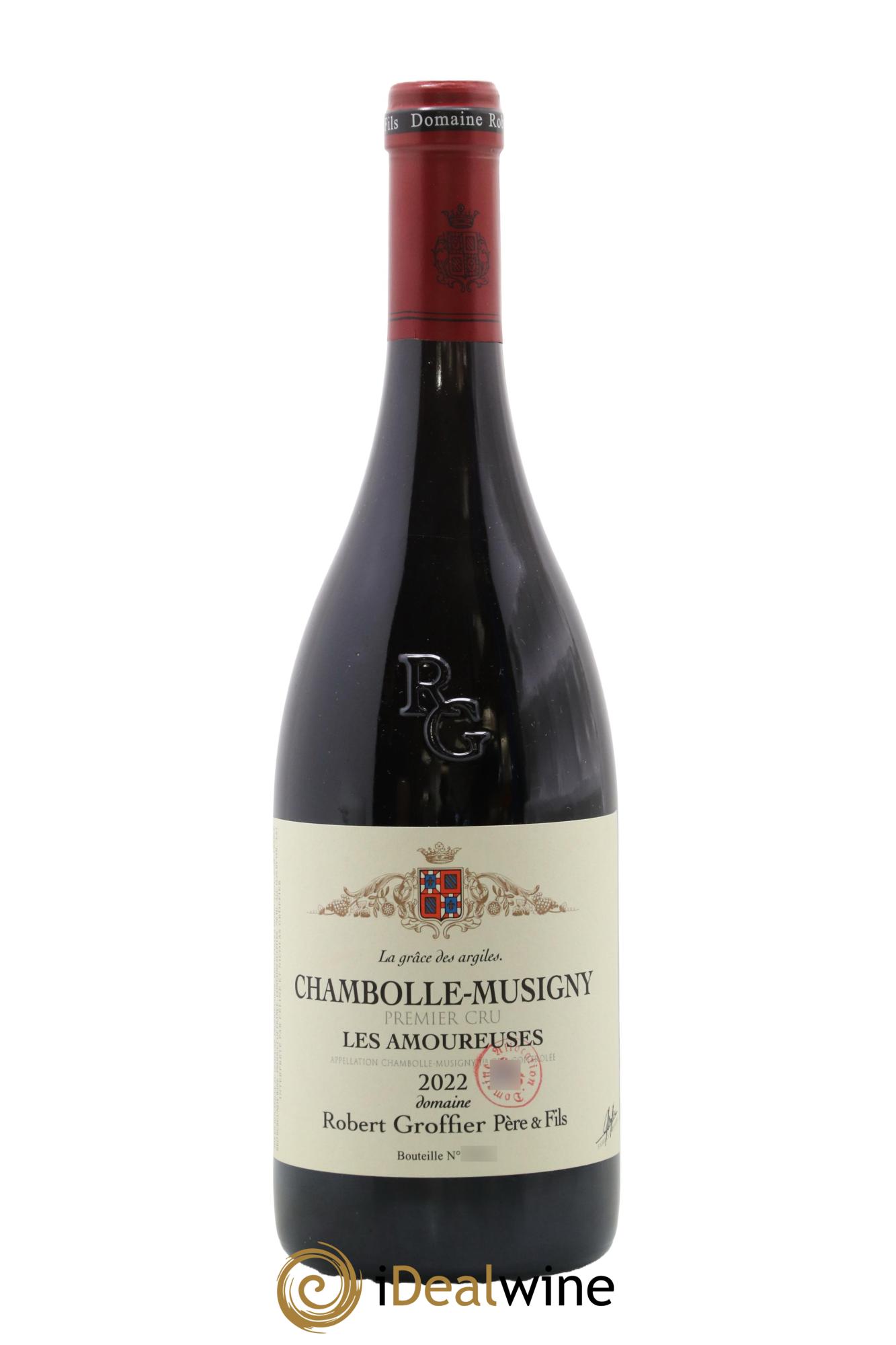Chambolle-Musigny 1er Cru Les Amoureuses La Grâce des Argiles Robert Groffier Père & Fils (Domaine) 2022 - Lot de 1 bouteille - 0