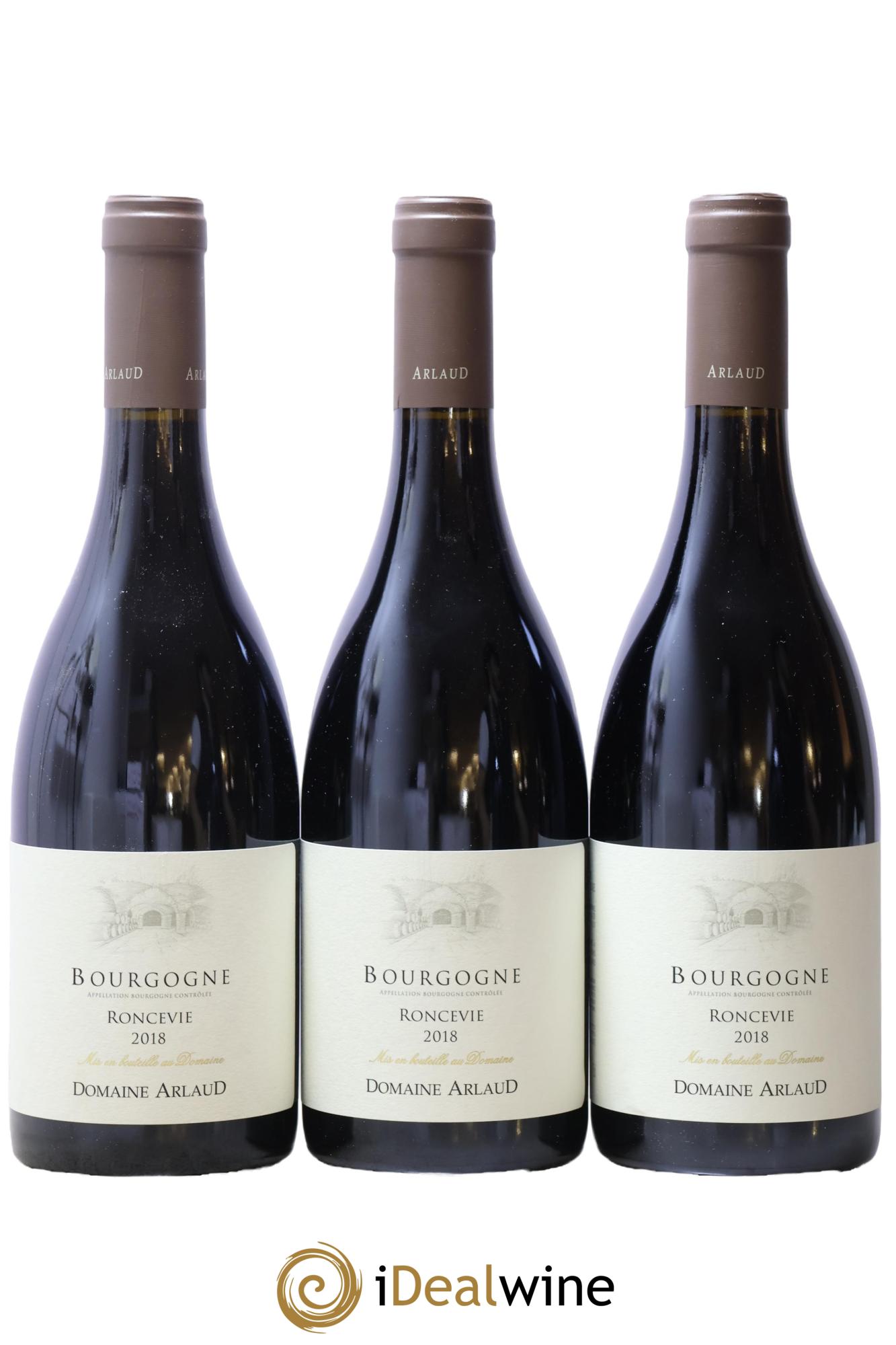 Bourgogne Roncevie Arlaud 2018 - Lot de 3 bouteilles - 0