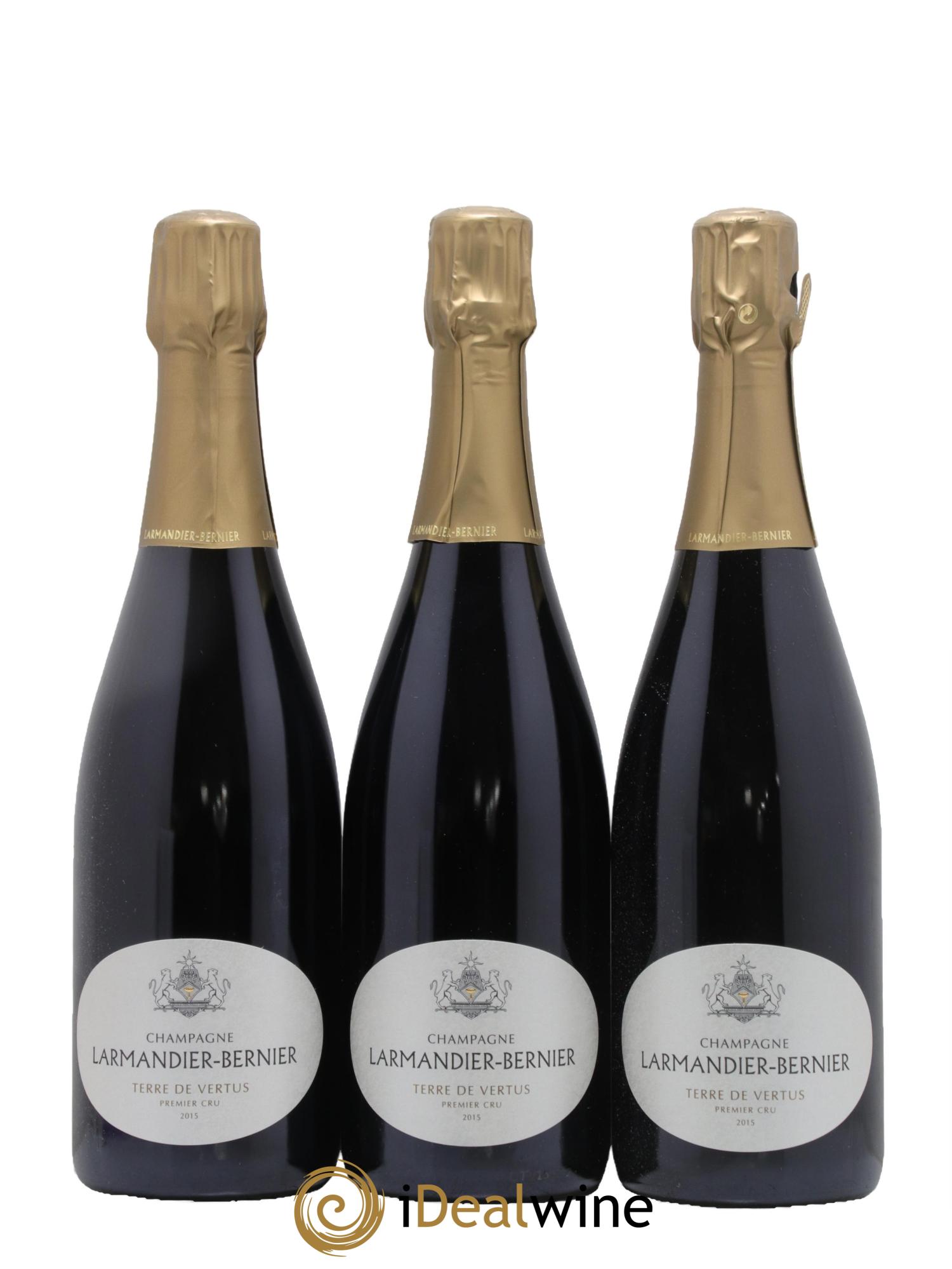 Terre de Vertus 1er Cru Non dosé Larmandier-Bernier 2015 - Lot de 3 bouteilles - 0