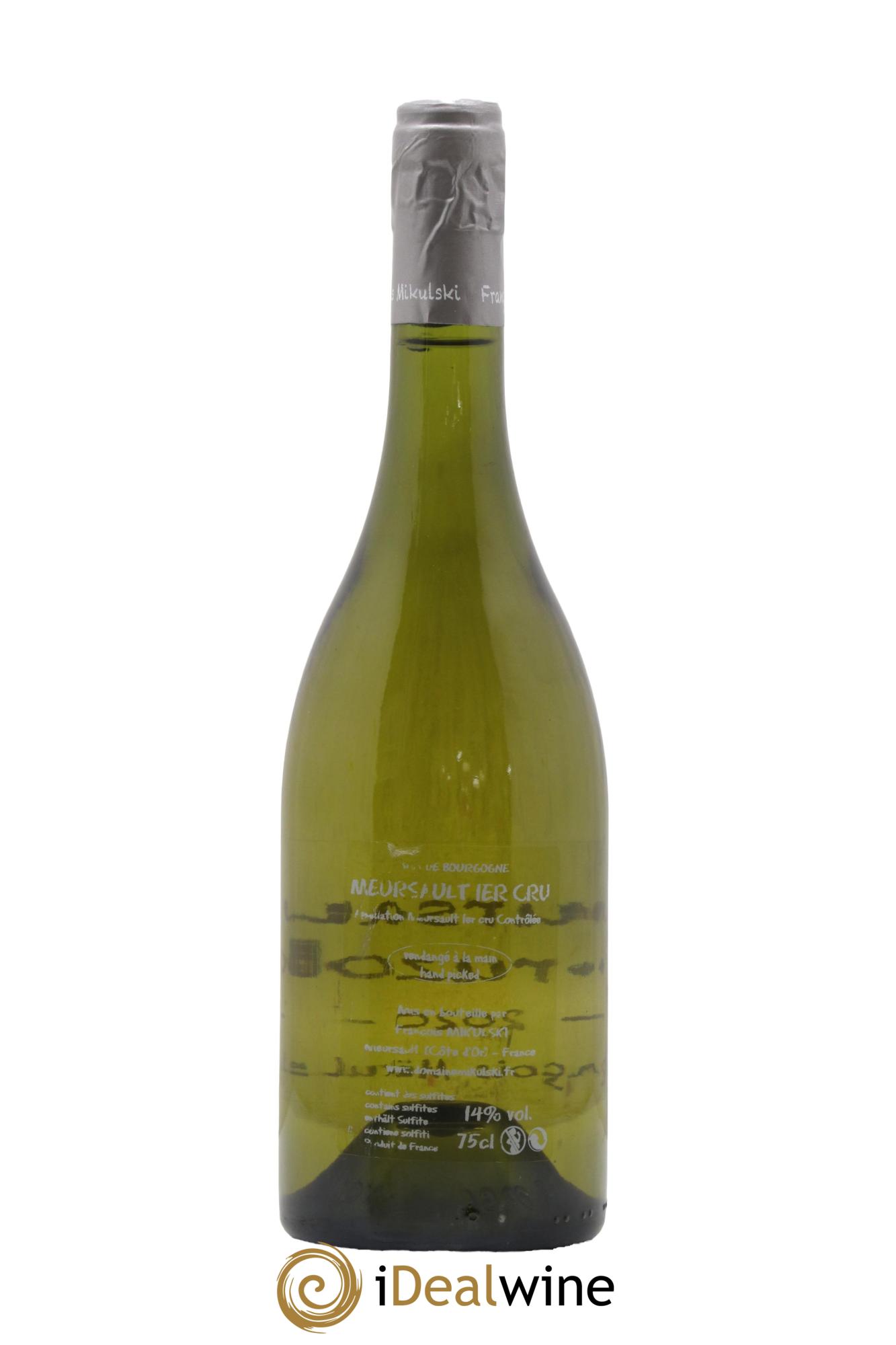 Meursault 1er Cru Poruzots François Mikulski 2020 - Lot de 1 bouteille - 1