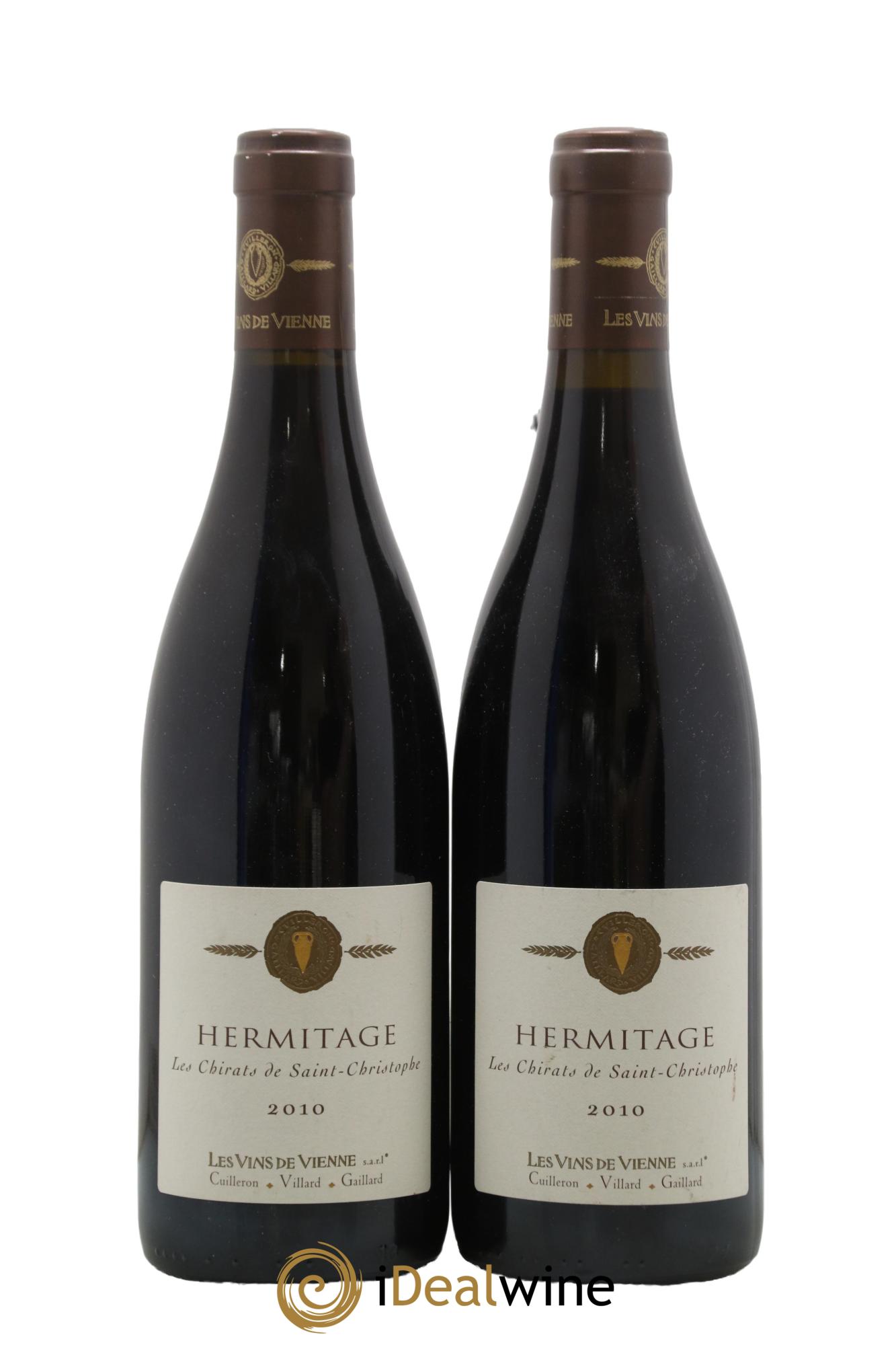 Hermitage Les Chirats de Saint Christophe Les Vins de Vienne 2010 - Lot de 2 bouteilles - 0