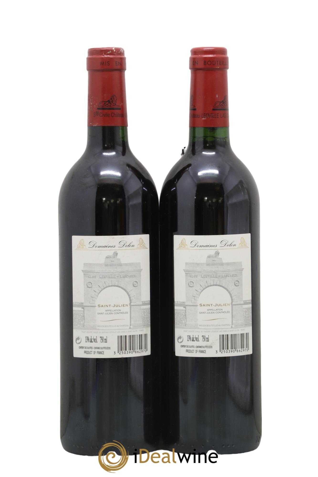 Château Léoville Las Cases 2ème Grand Cru Classé 2003 - Lot de 2 bouteilles - 1