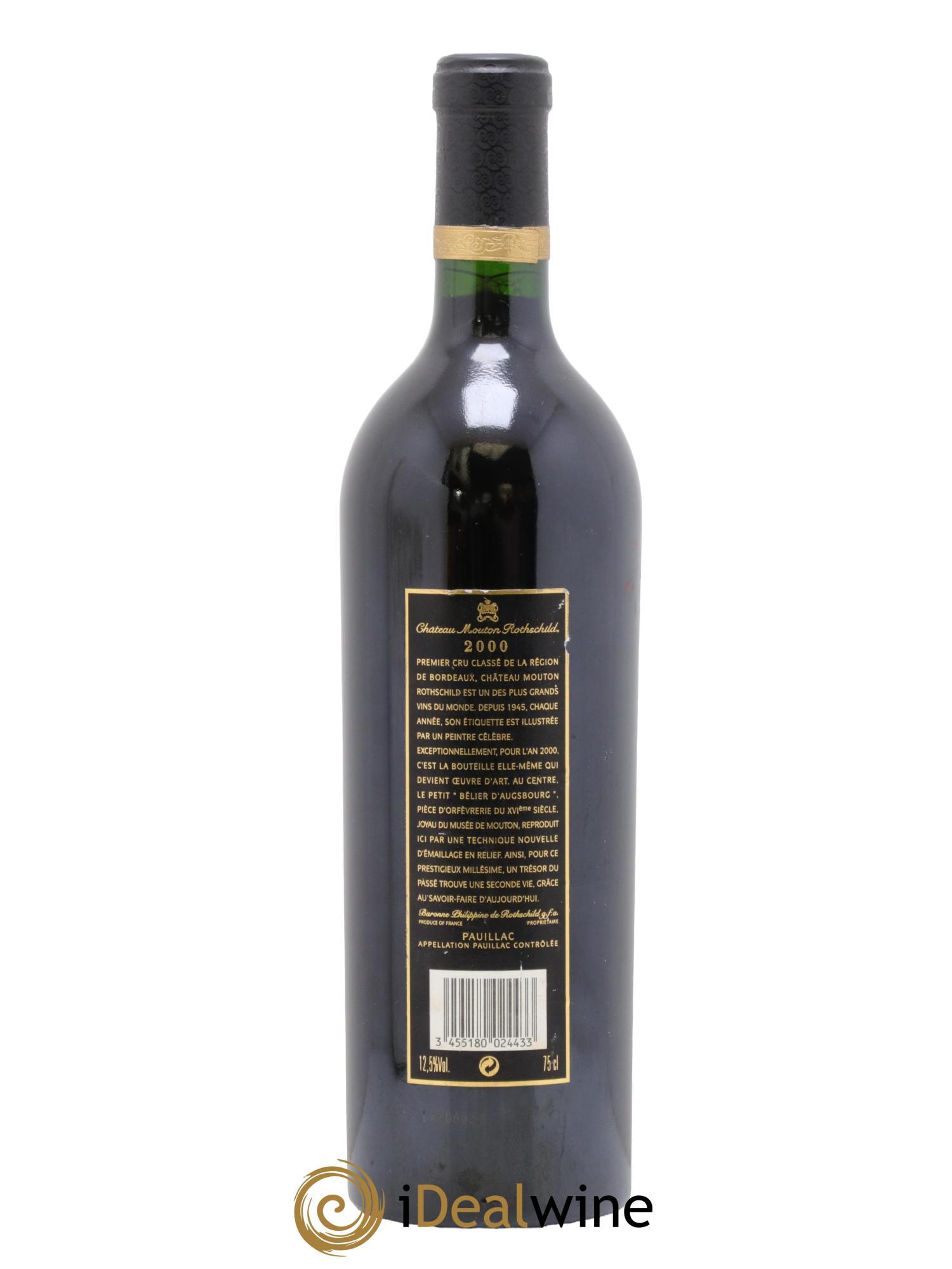 Château Mouton Rothschild 1er Grand Cru Classé 2000 - Lot of 1 bottle - 1
