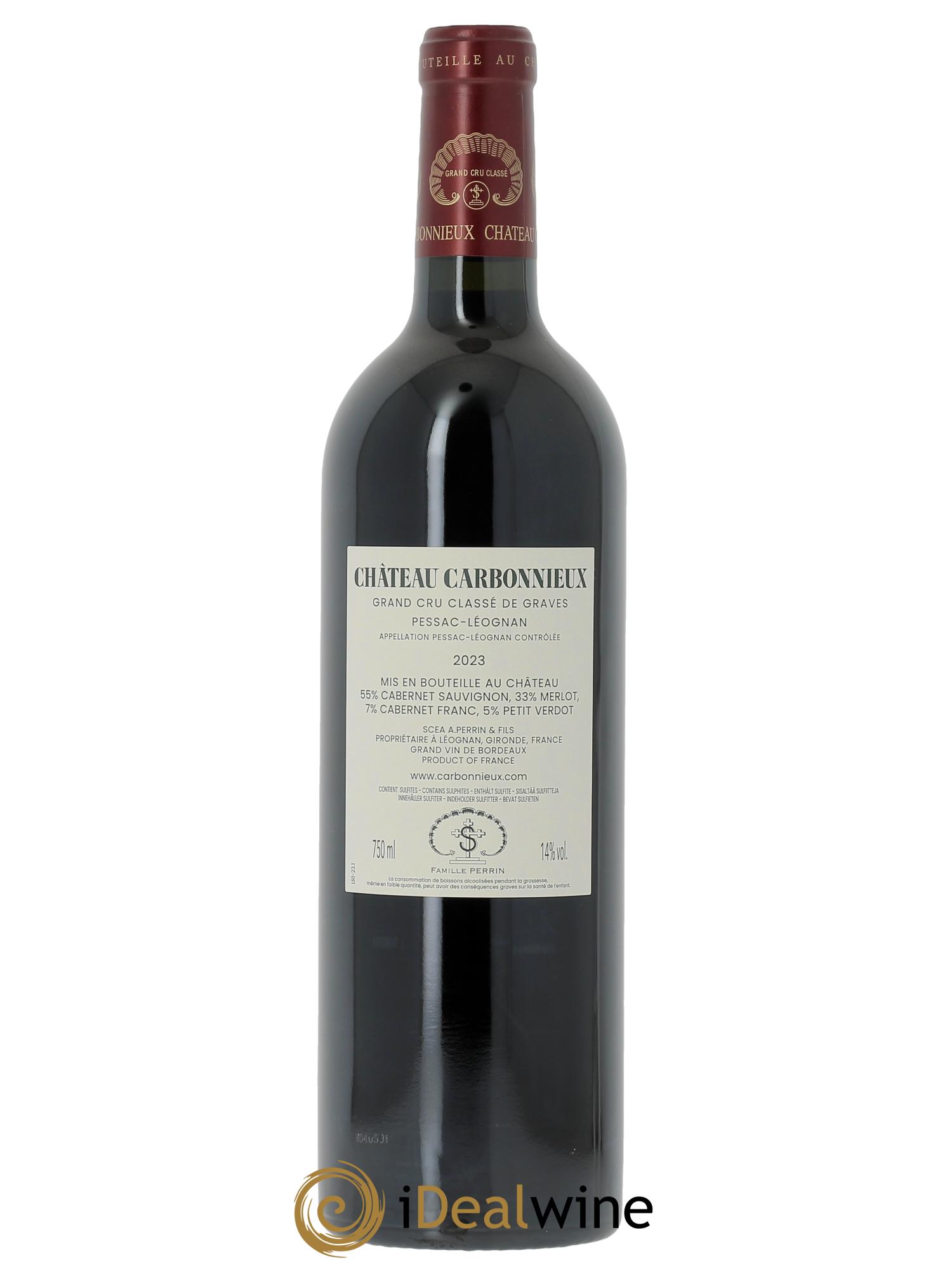 Château Carbonnieux Cru Classé de Graves (CBO à partir de 6 bts) 2023 - Lot de 1 bouteille - 1