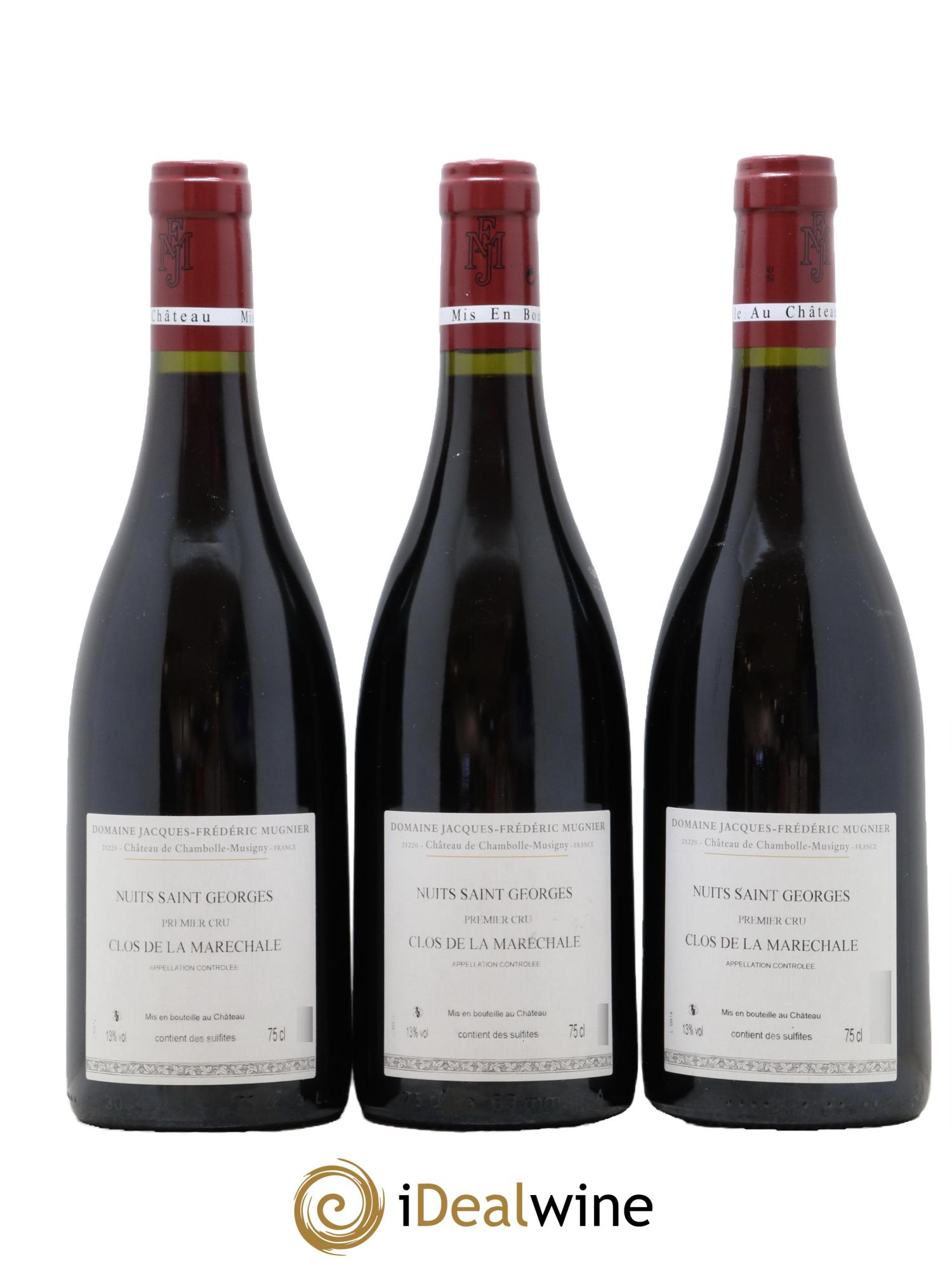 Nuits-Saint-Georges 1er Cru Clos de La Maréchale Jacques-Frédéric Mugnier 2014 - Lot de 3 bouteilles - 1
