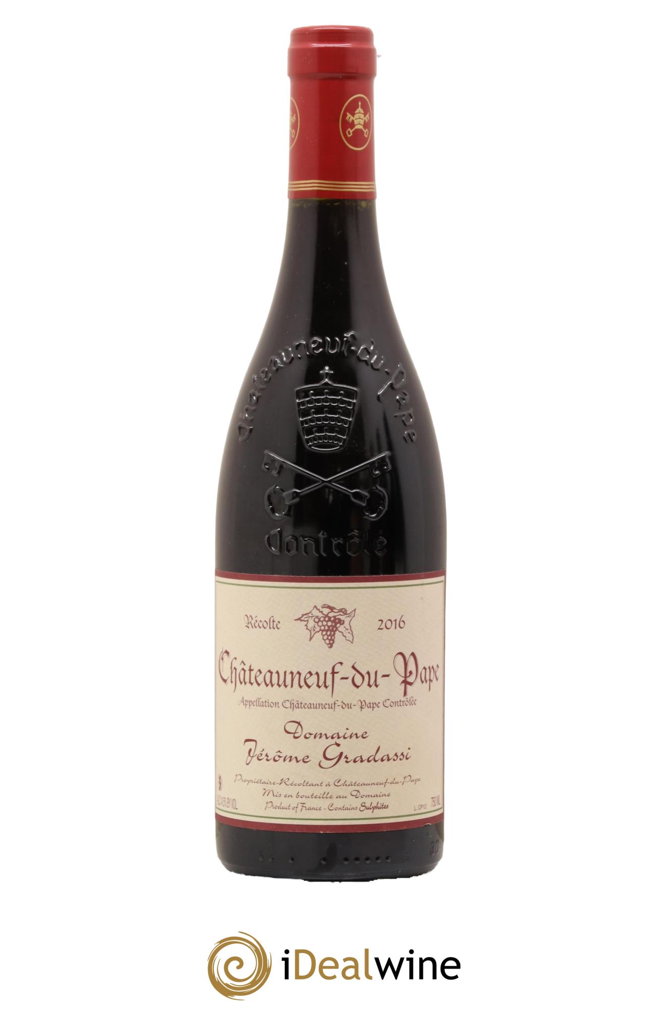 Châteauneuf-du-Pape Jérôme Gradassi 2016 - Lot of 1 bottle - 0