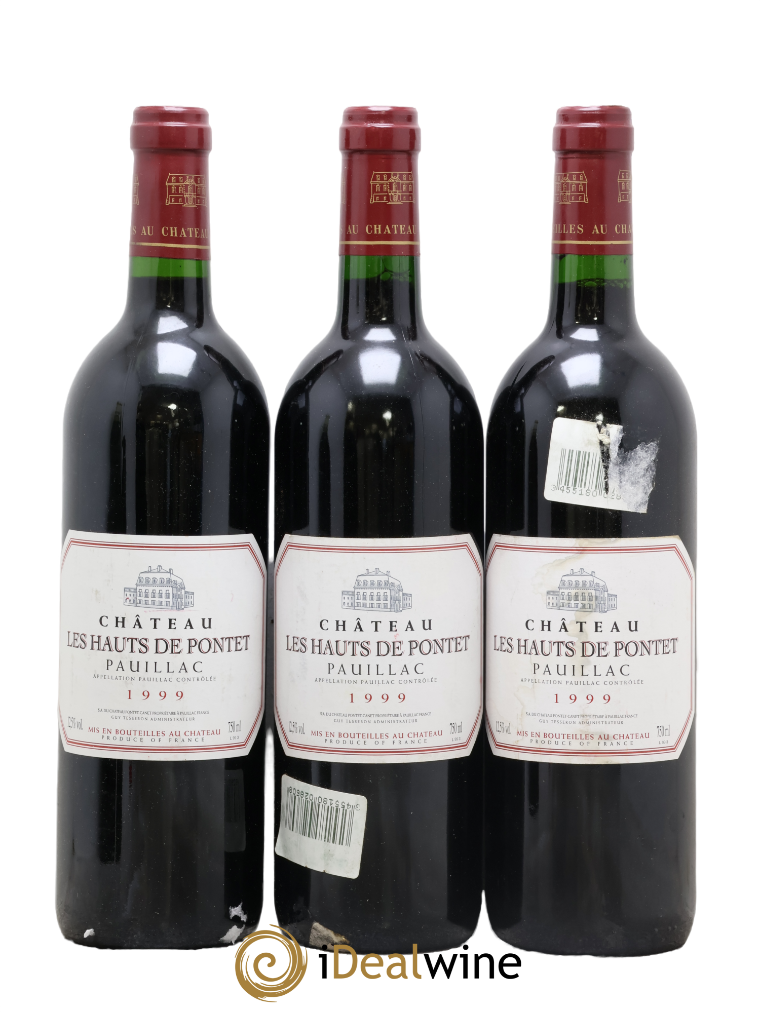 Les Hauts de Pontet-Canet Second Vin 1999 - Lot de 3 bouteilles - 0