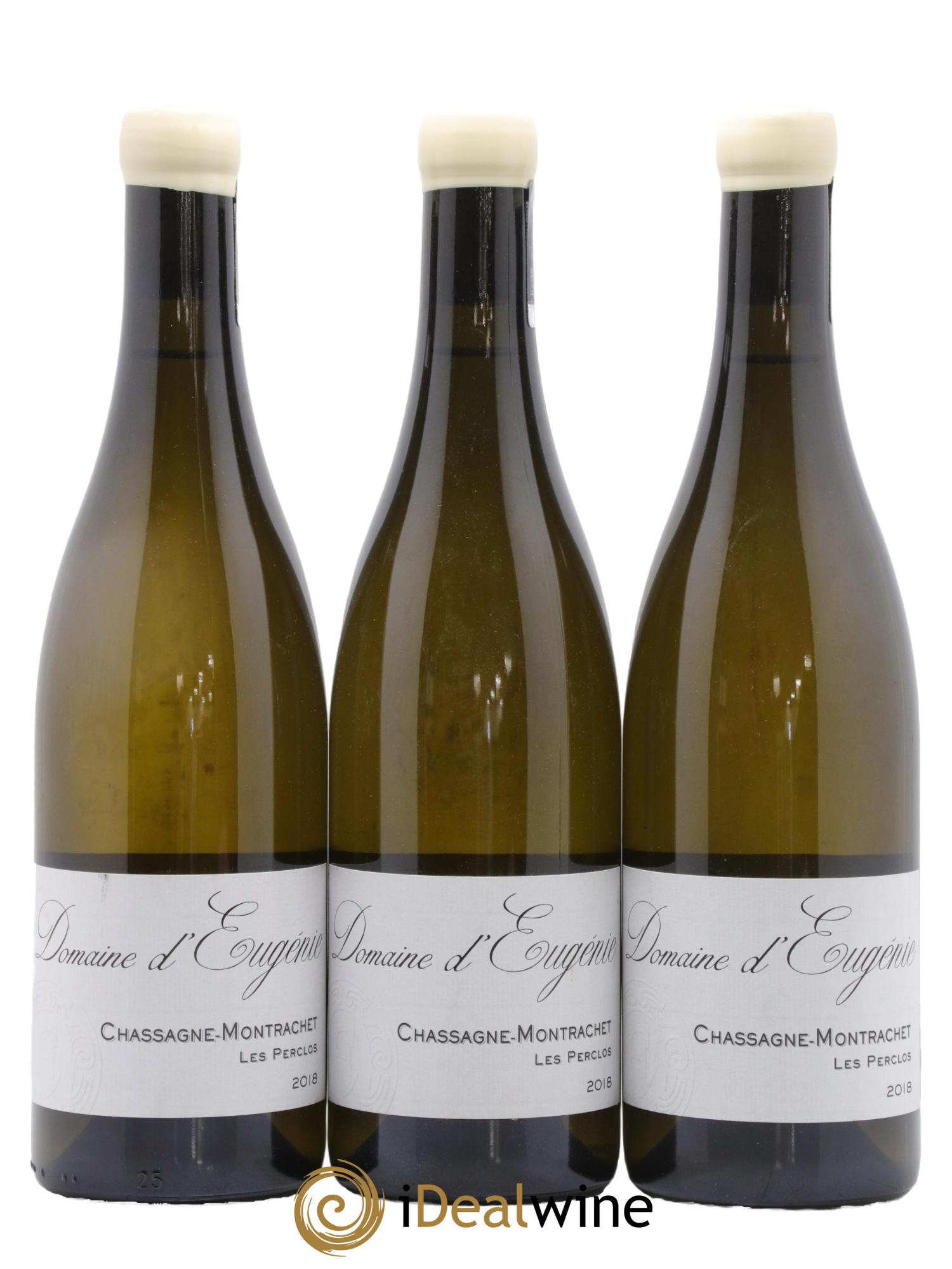Chassagne-Montrachet Les Perclos Domaine René Engel - Domaine Eugénie 2018 - Lot de 3 bouteilles - 0