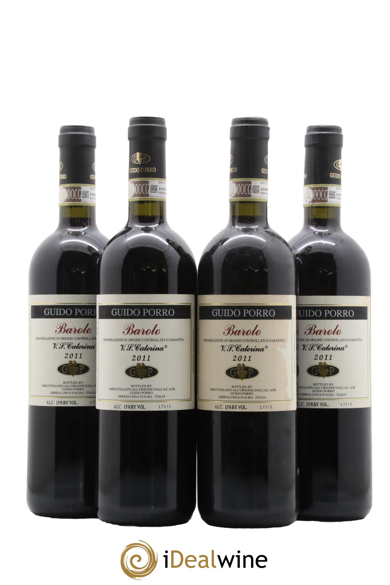 Barolo V.S. Caterina Guido Porro 2011 - Lot de 4 bouteilles - 0