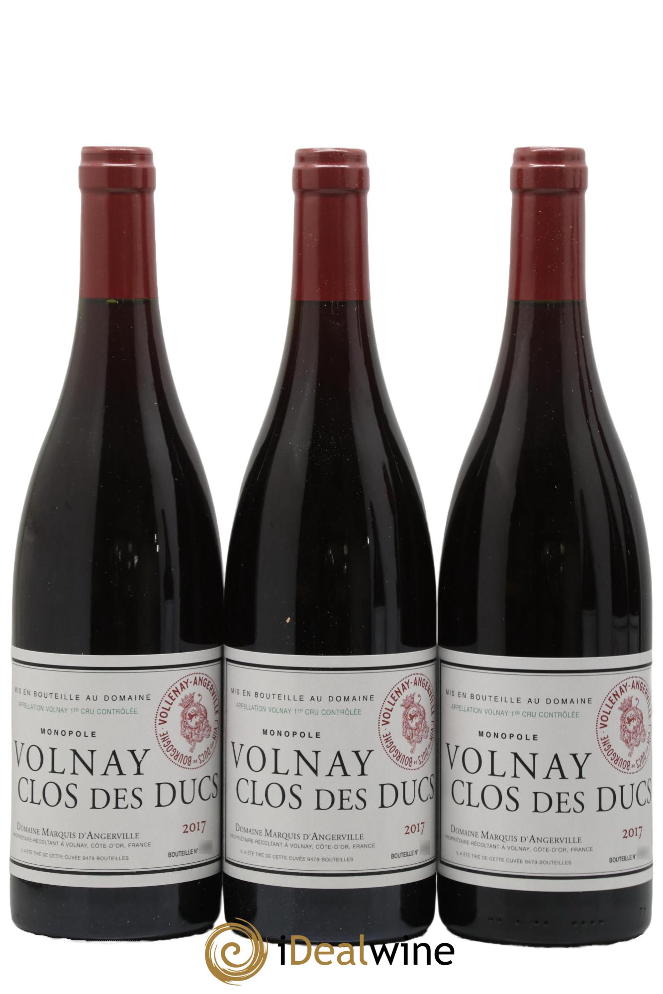 Volnay 1er Cru Clos des Ducs Marquis d'Angerville (Domaine) 2017 - Lot de 6 bouteilles - 2