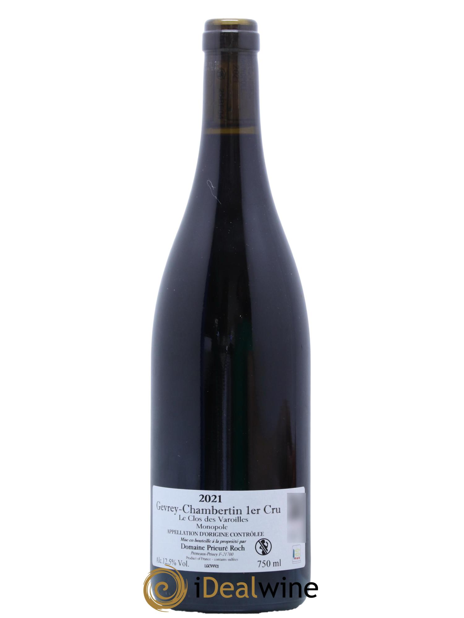 Gevrey-Chambertin 1er Cru Clos Des Varoilles Vieilles Vignes Prieure Roch 2021 - Lot de 1 bouteille - 1