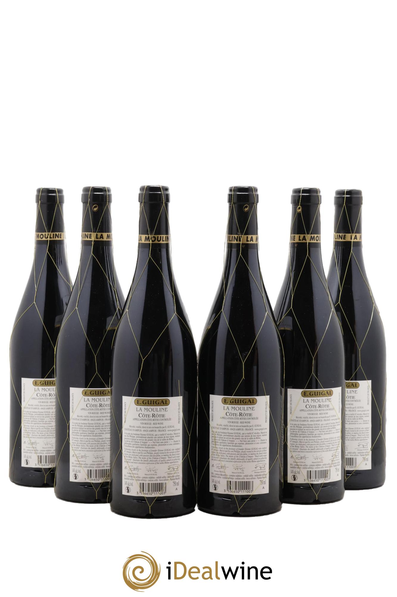 Côte-Rôtie La Mouline Guigal 2015 - Lot of 6 bottles - 1