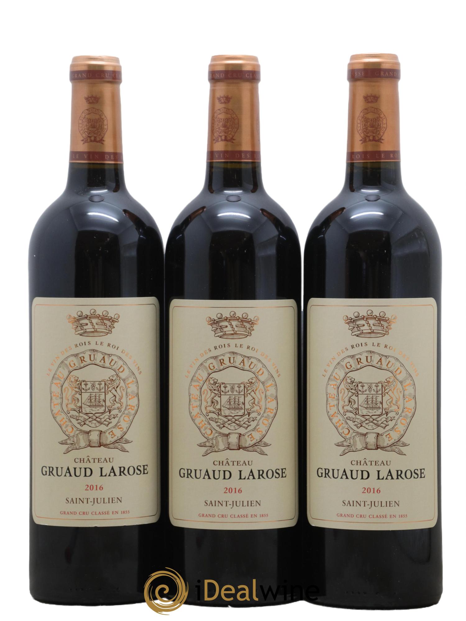 Château Gruaud Larose 2ème Grand Cru Classé 2016 - Lot de 3 bouteilles - 0
