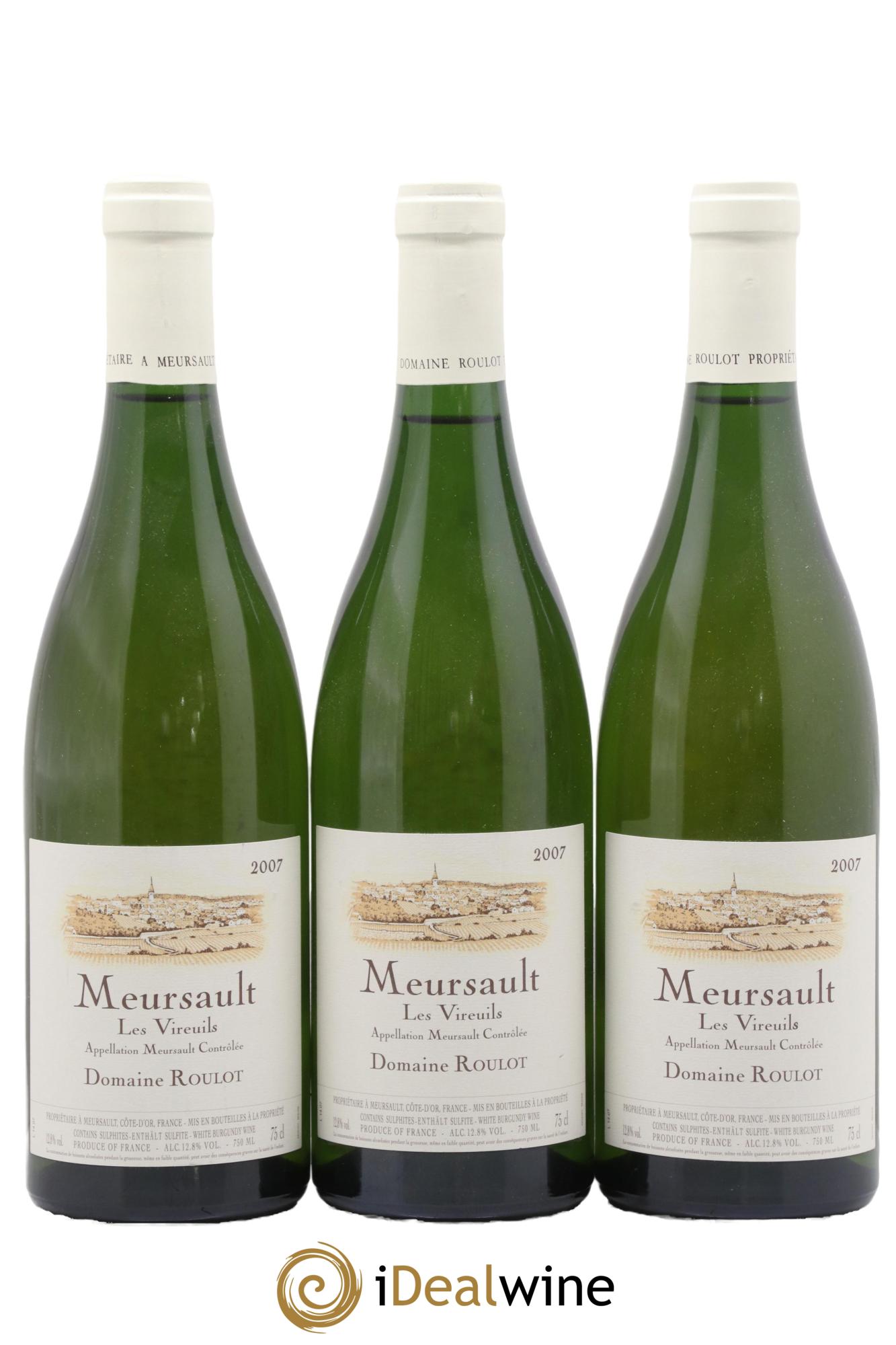 Meursault Les Vireuils Roulot (Domaine) 2007 - Lot de 3 bouteilles - 0