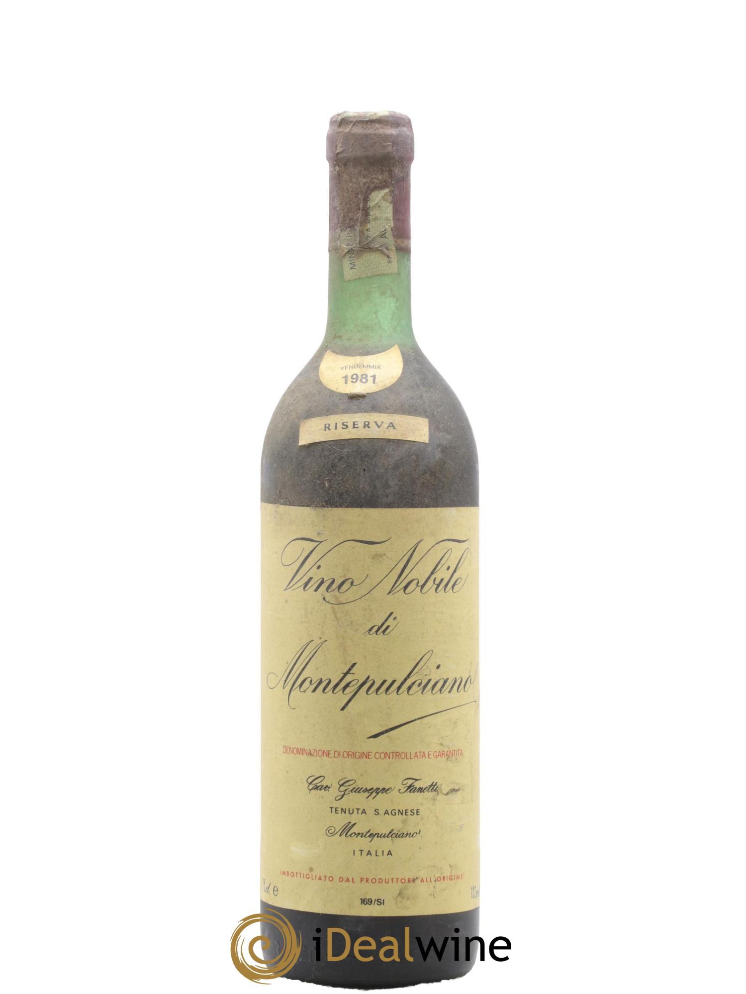 Vino Nobile di Montepulciano DOCG Riserva Tenuta Sant'Agnese 1981 - Lot of 1 bottle - 0