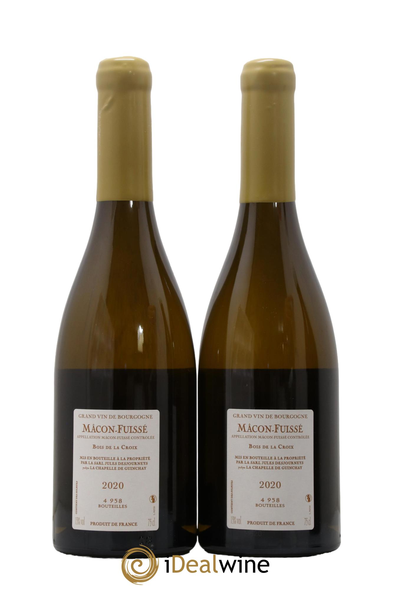Mâcon-Fuissé Bois de la Croix Jules Desjourneys 2020 - Lot de 2 bouteilles - 1