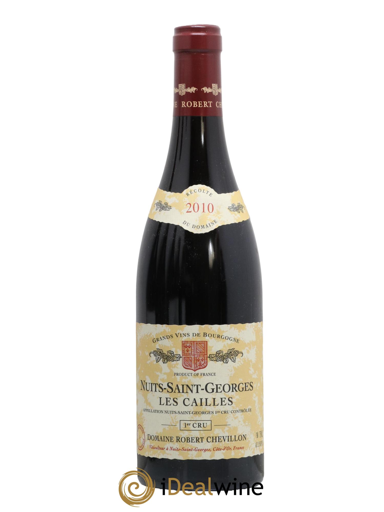 Nuits-Saint-Georges 1er Cru Les Cailles Robert Chevillon 2010 - Lot de 1 bouteille - 0
