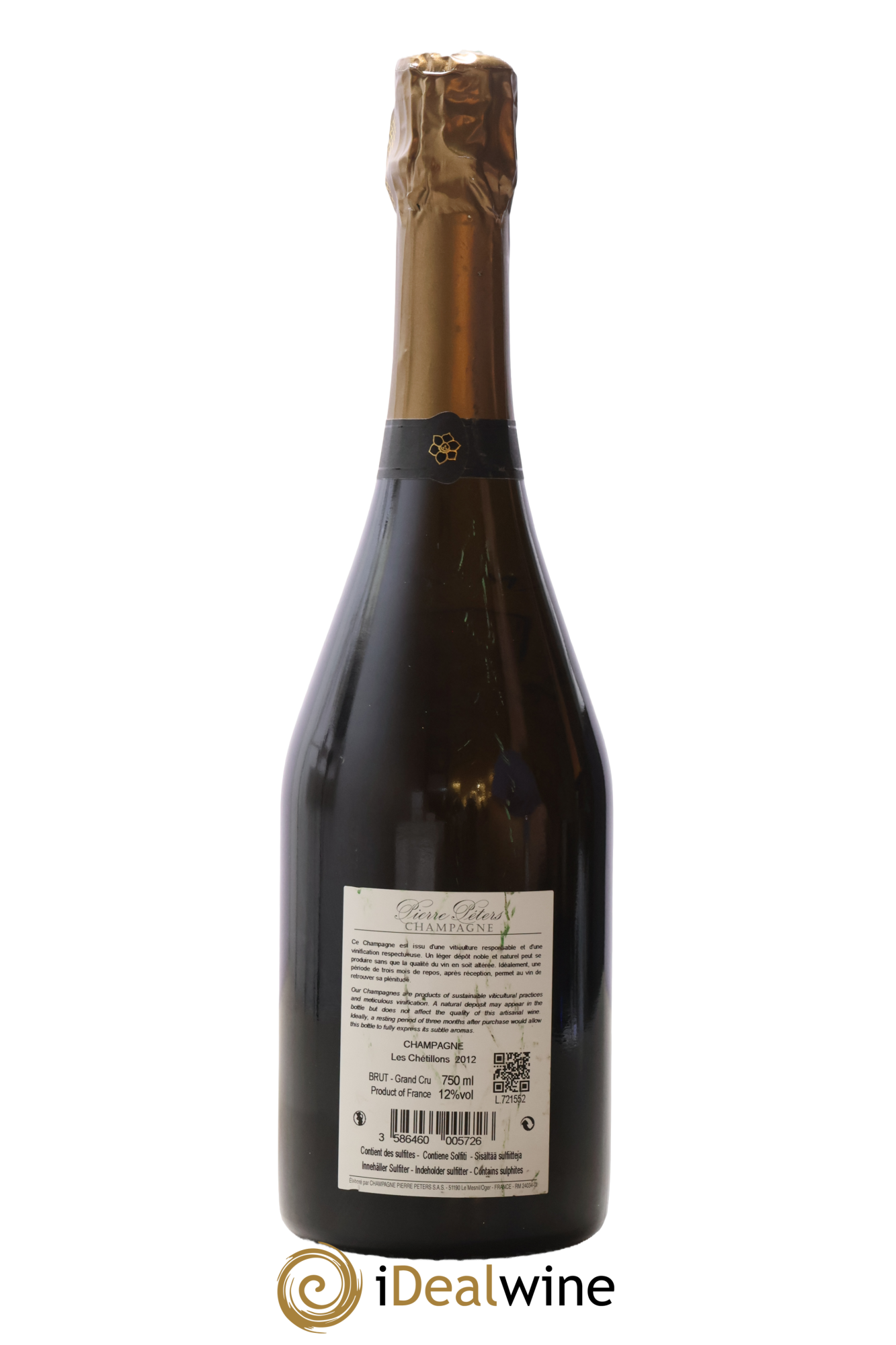 Chétillons Blanc de Blancs Grand Cru Extra-Brut Robert Moncuit Cuvée Spéciale 2012 - Posten von 1 Flasche - 1