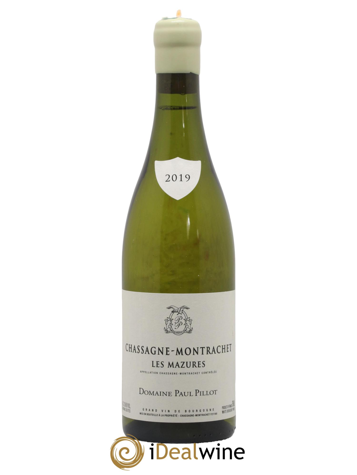 Chassagne-Montrachet Les Mazures Paul Pillot (Domaine) Les Mazures Paul Pillot (Domaine) 2019 - Lot de 1 bouteille - 0
