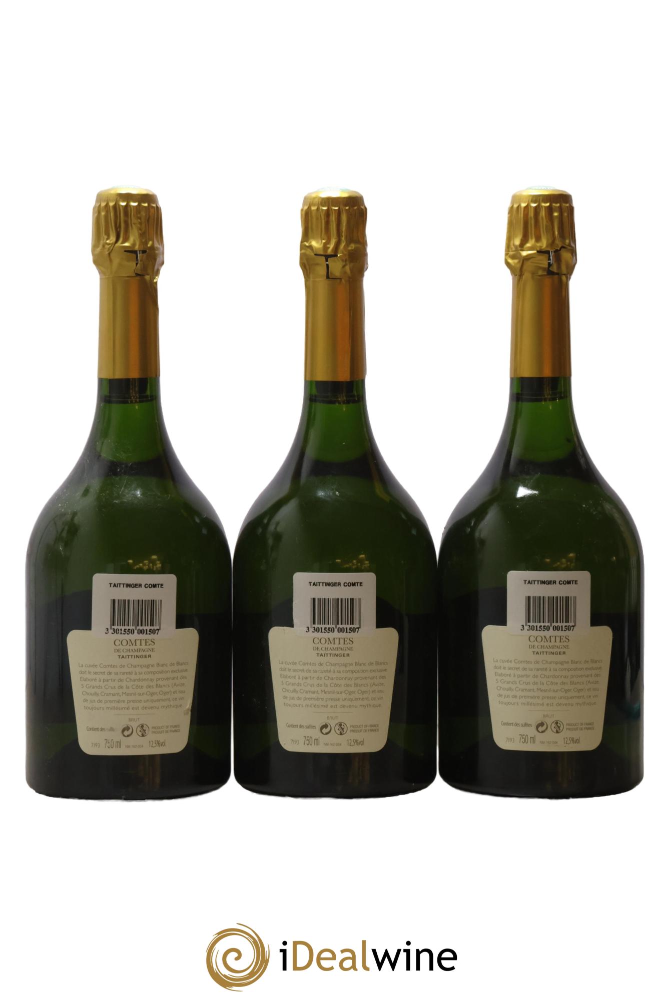 Comtes de Champagne Taittinger 2007 - Lot de 3 bouteilles - 1