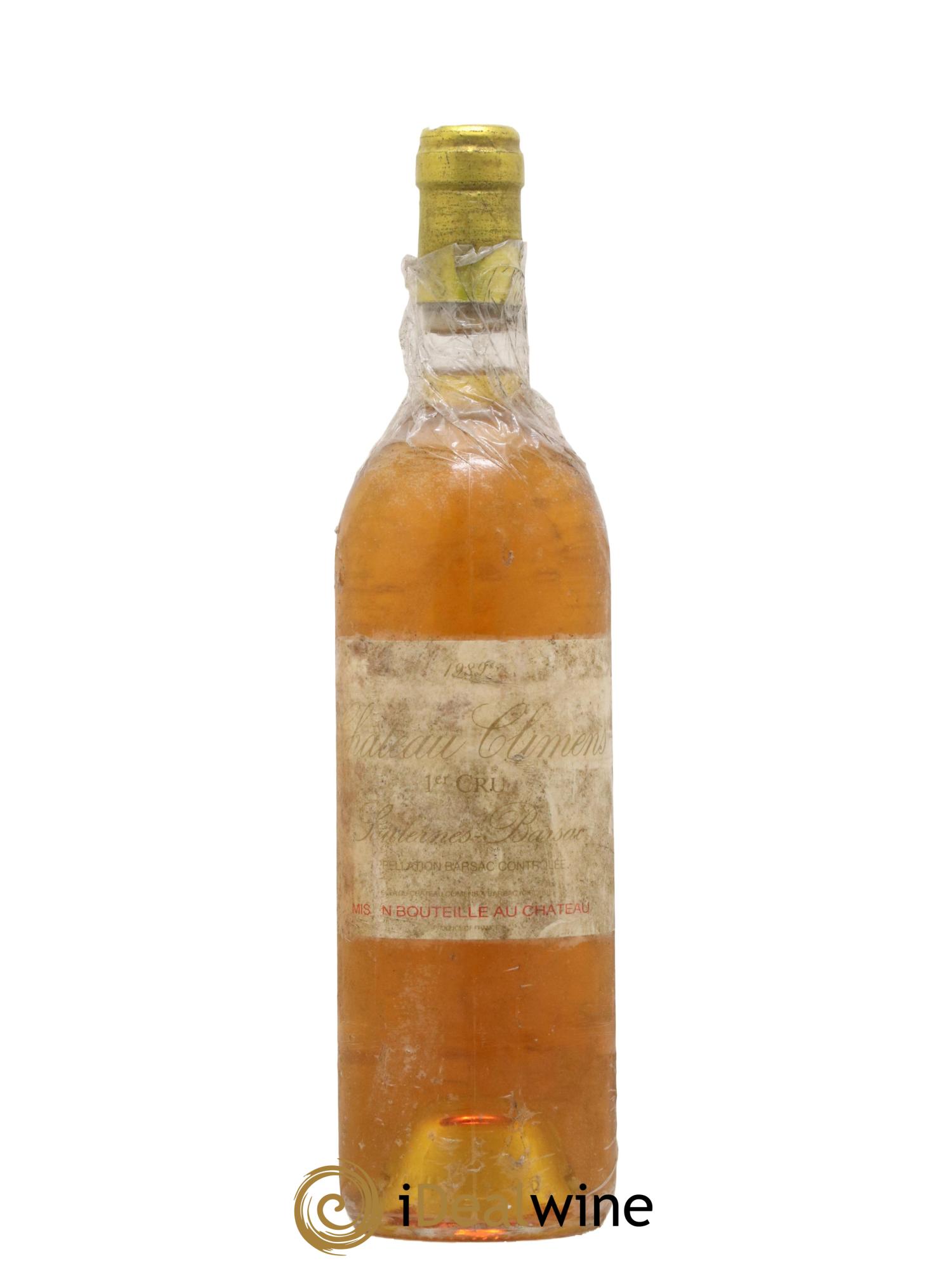 Château Climens 1er Grand Cru Classé 1989 - Lot de 1 bouteille - 0