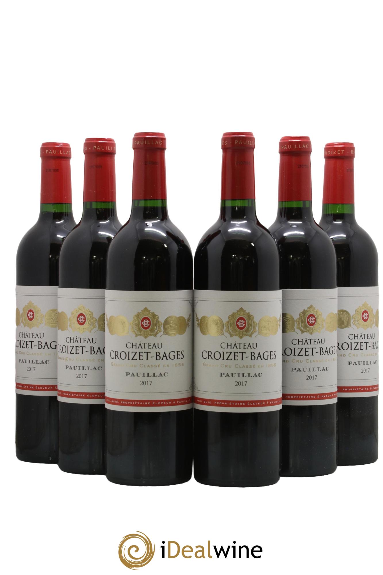Château Croizet Bages 5ème Grand Cru Classé 2017 - Lot de 6 bouteilles - 0