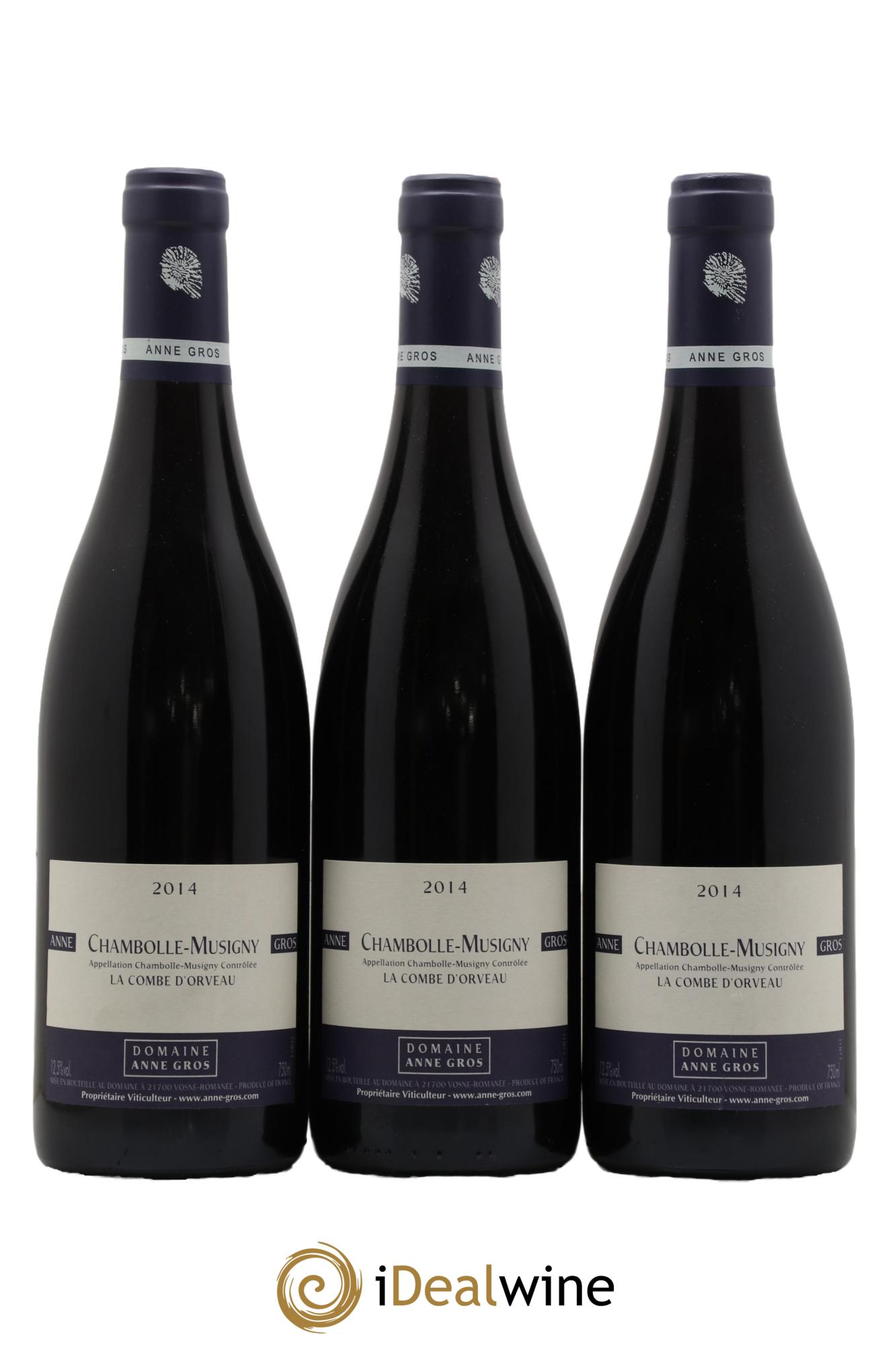 Chambolle-Musigny La Combe d'Orveau Anne Gros 2014 - Lot de 3 bouteilles - 0