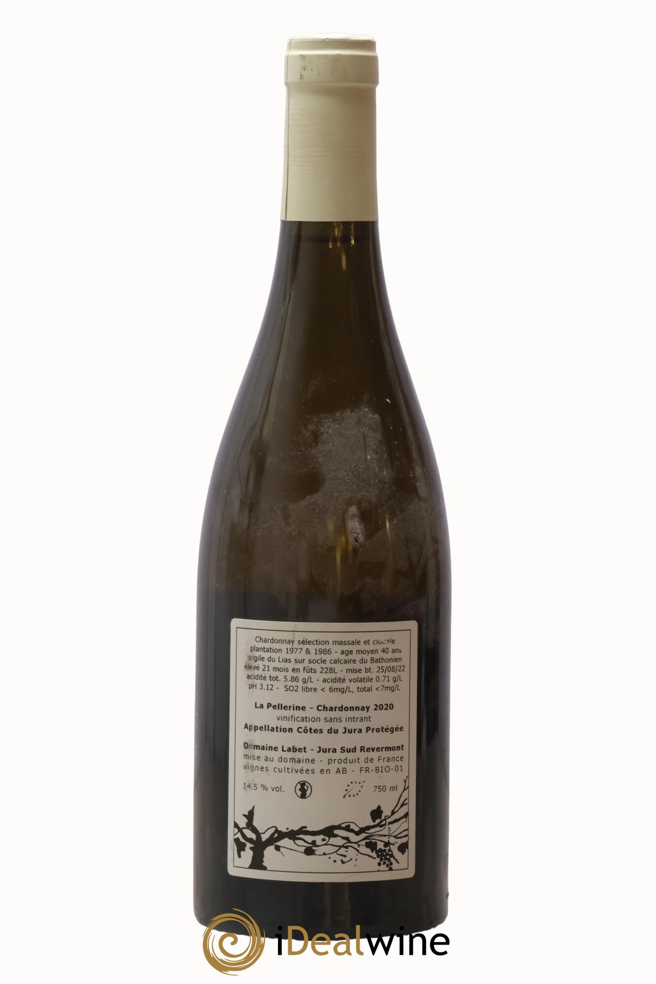 Côtes du Jura Chardonnay La Pellerine Romain - Julien  - Charline Labet  2020 - Lotto di 1 bottiglia - 1