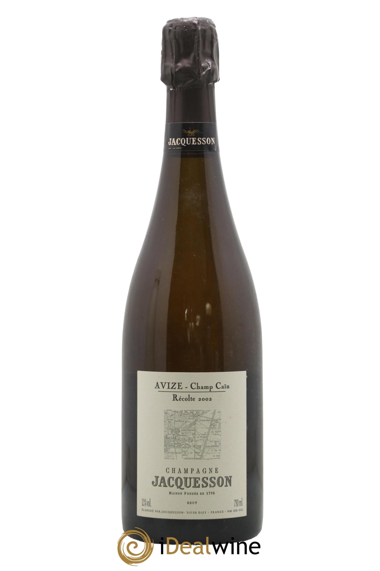 Avize Champ Caïn Extra-Brut Jacquesson 2002 - Lotto di 1 bottiglia - 1