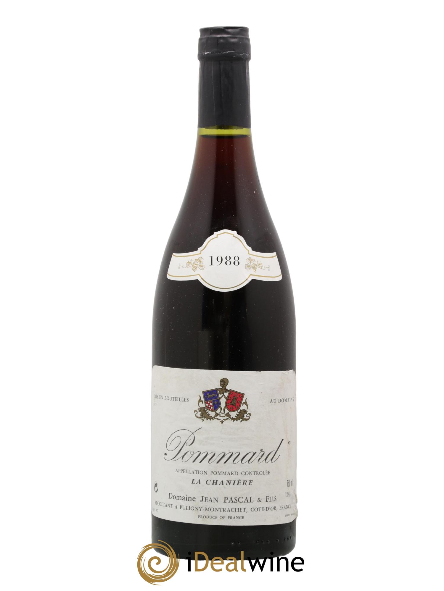 Pommard La Chaniere Jean Pascal 1988 - Lot de 1 bouteille - 0