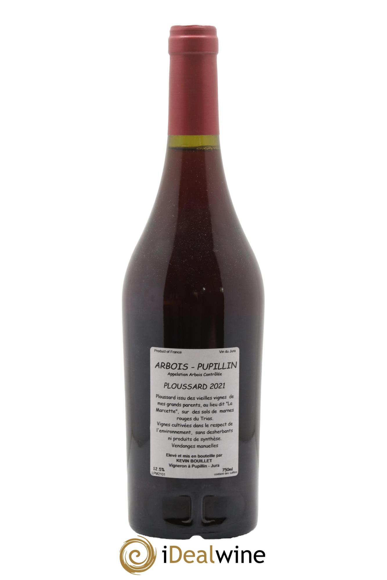 Arbois Pupillin La Marcette Ploussard Kévin Bouillet 2021 - Posten von 1 Flasche - 1