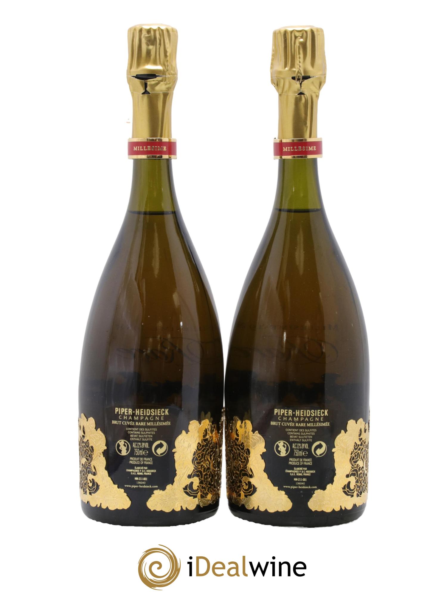 Rare Piper Heidsieck 1988 - Lot de 2 bouteilles - 1