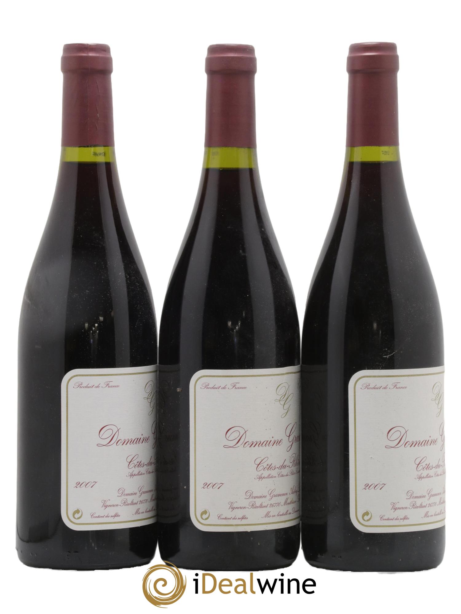 Côtes-du-Rhône La Mémé Ceps Centenaires Gramenon (Domaine) 2007 - Posten von 3 Flaschen - 1