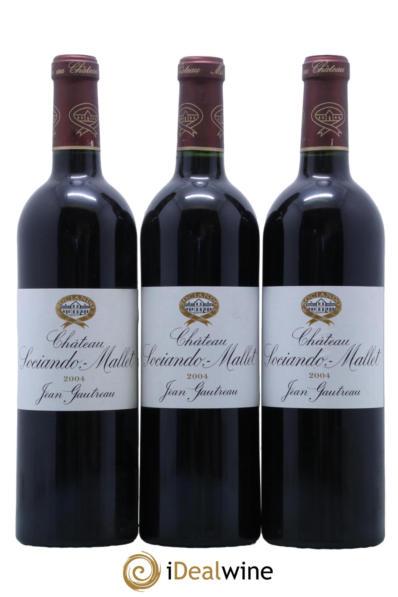 Château Sociando Mallet 2004 - Lot de 12 bouteilles - 2