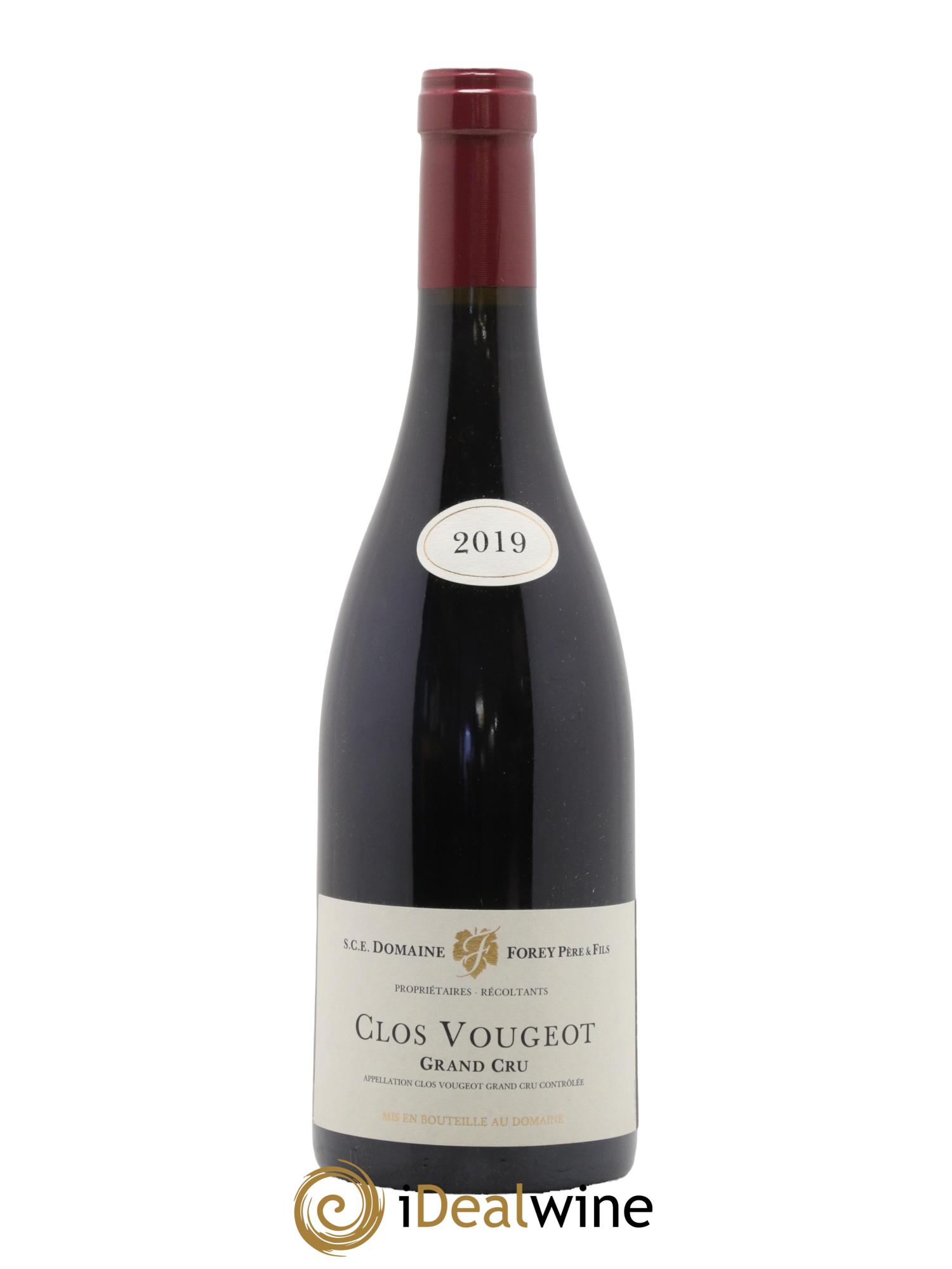 Clos de Vougeot Grand Cru Forey Père et Fils (Domaine) 2019 - Posten von 1 Flasche - 0