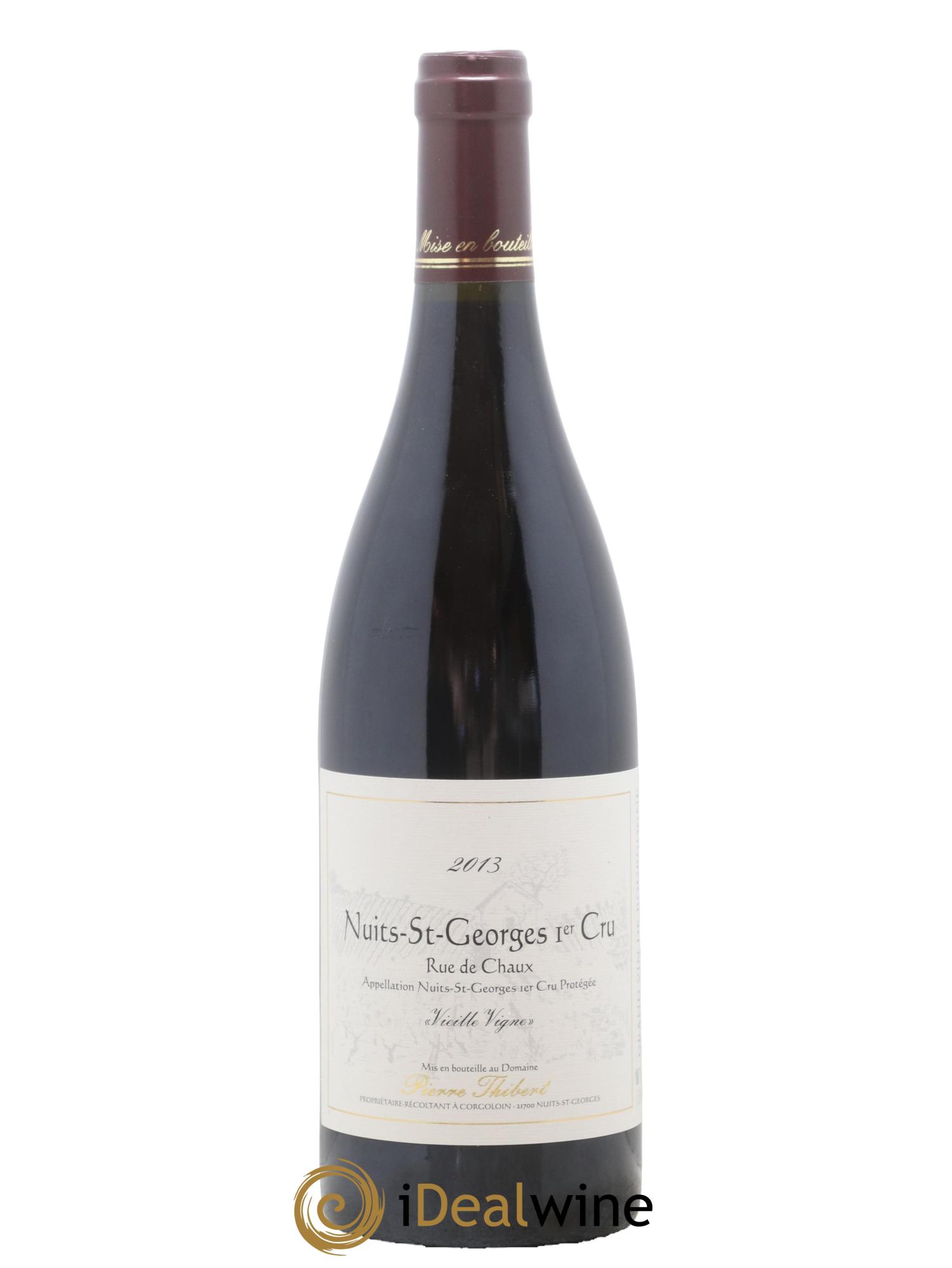 Nuits-Saint-Georges 1er Cru Rue de Chaux Pierre Thibert 2013 - Lot de 1 bouteille - 0