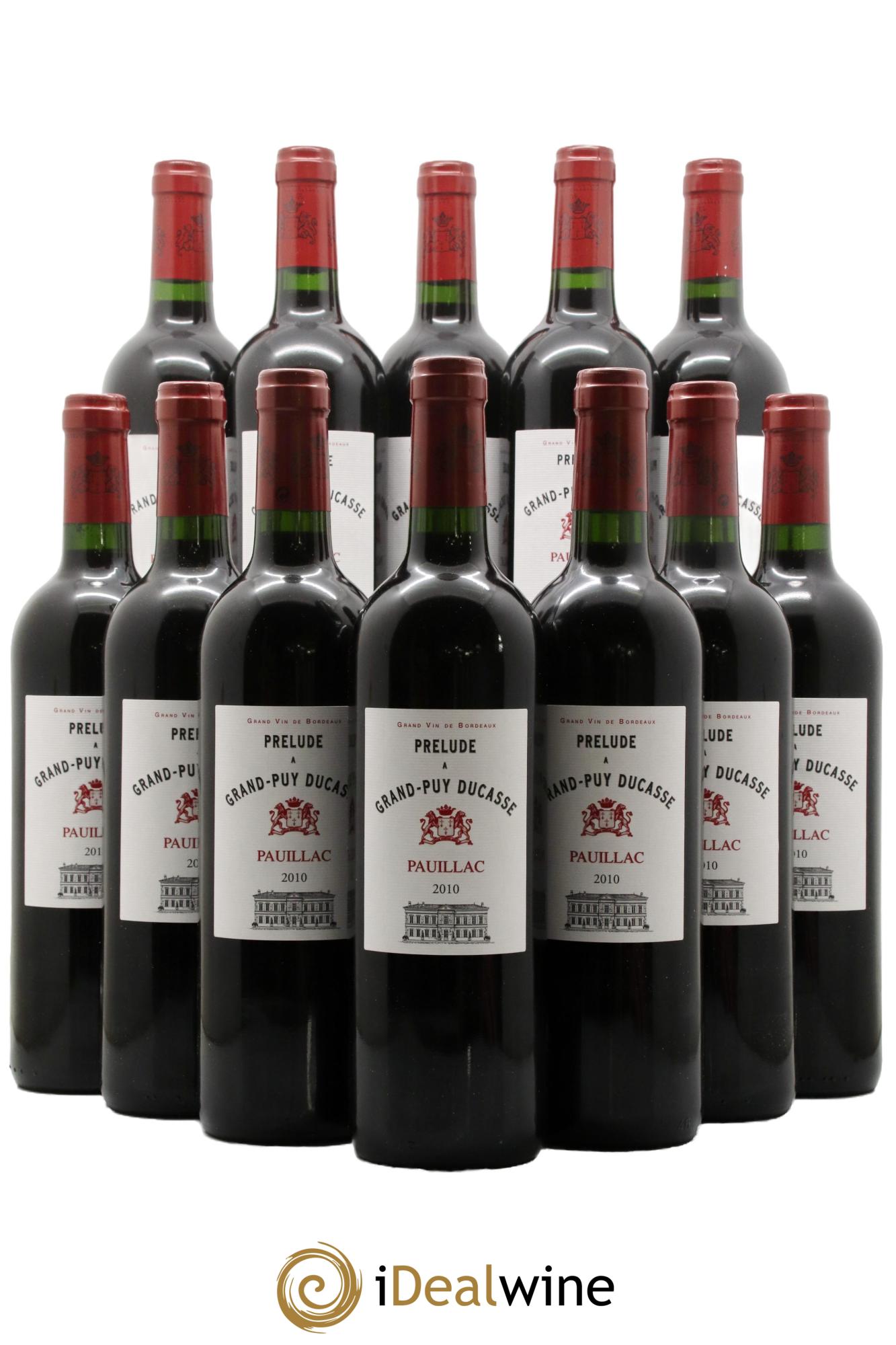 Prélude à Grand Puy Ducasse Second Vin 2010 - Lot of 12 bottles - 0